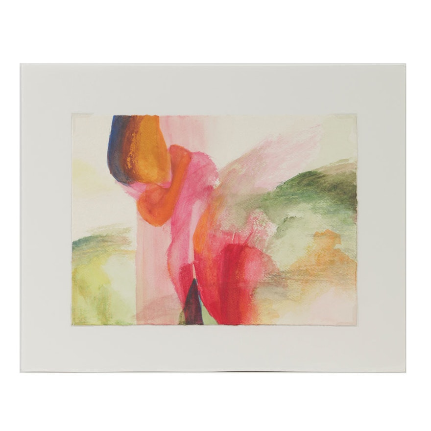 Beth Hertz Watercolor Painting on Paper "Untitled III"