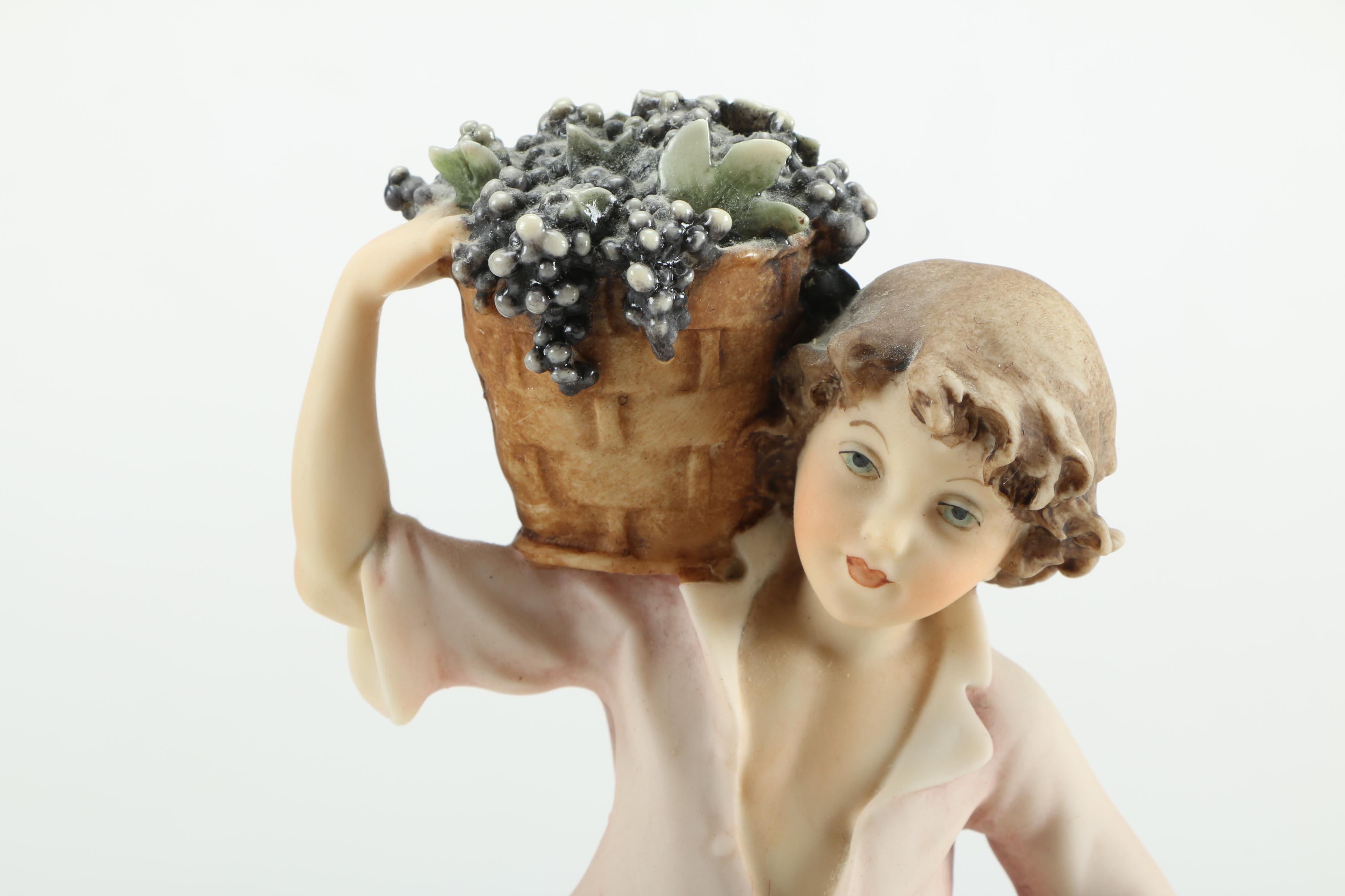 Guiseppe Armani "Little Country Boy with Grapes" Figurine