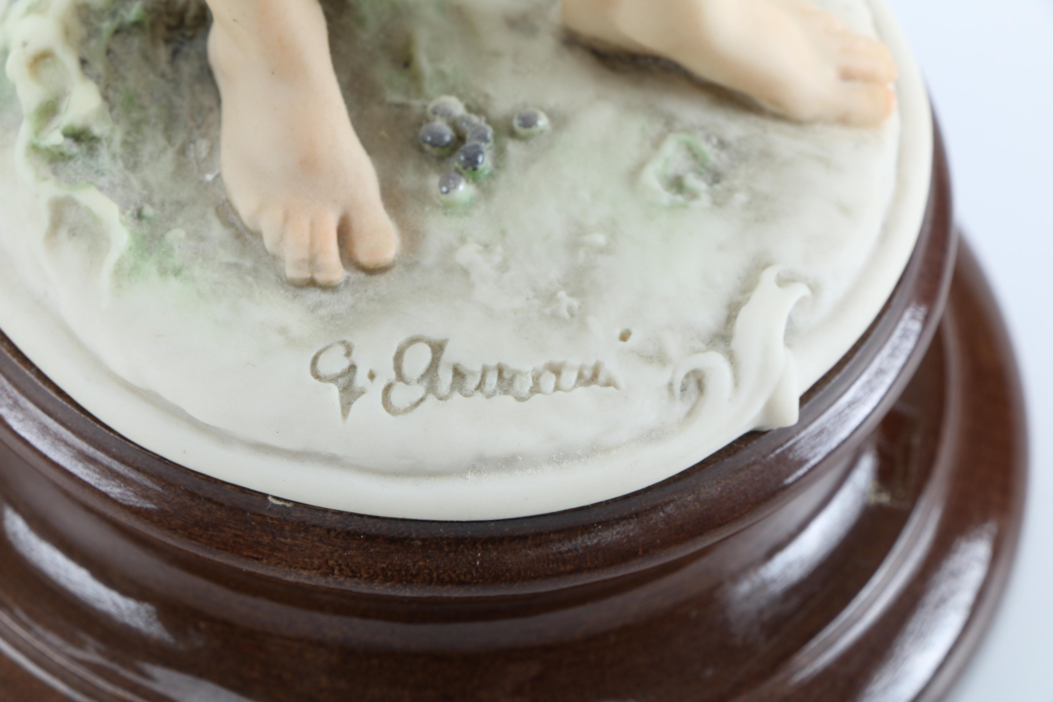 Guiseppe Armani "Little Country Boy with Grapes" Figurine