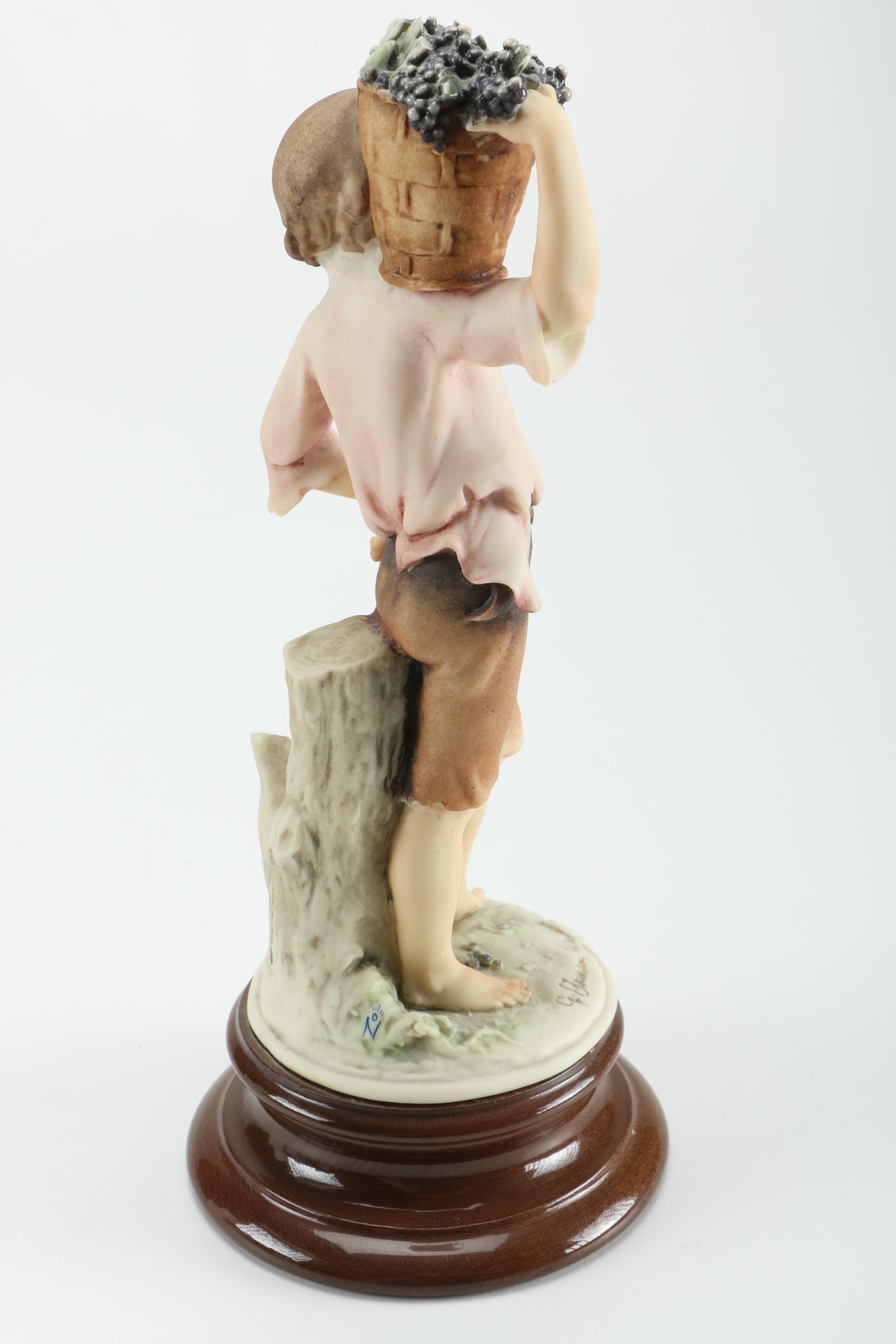 Guiseppe Armani "Little Country Boy with Grapes" Figurine