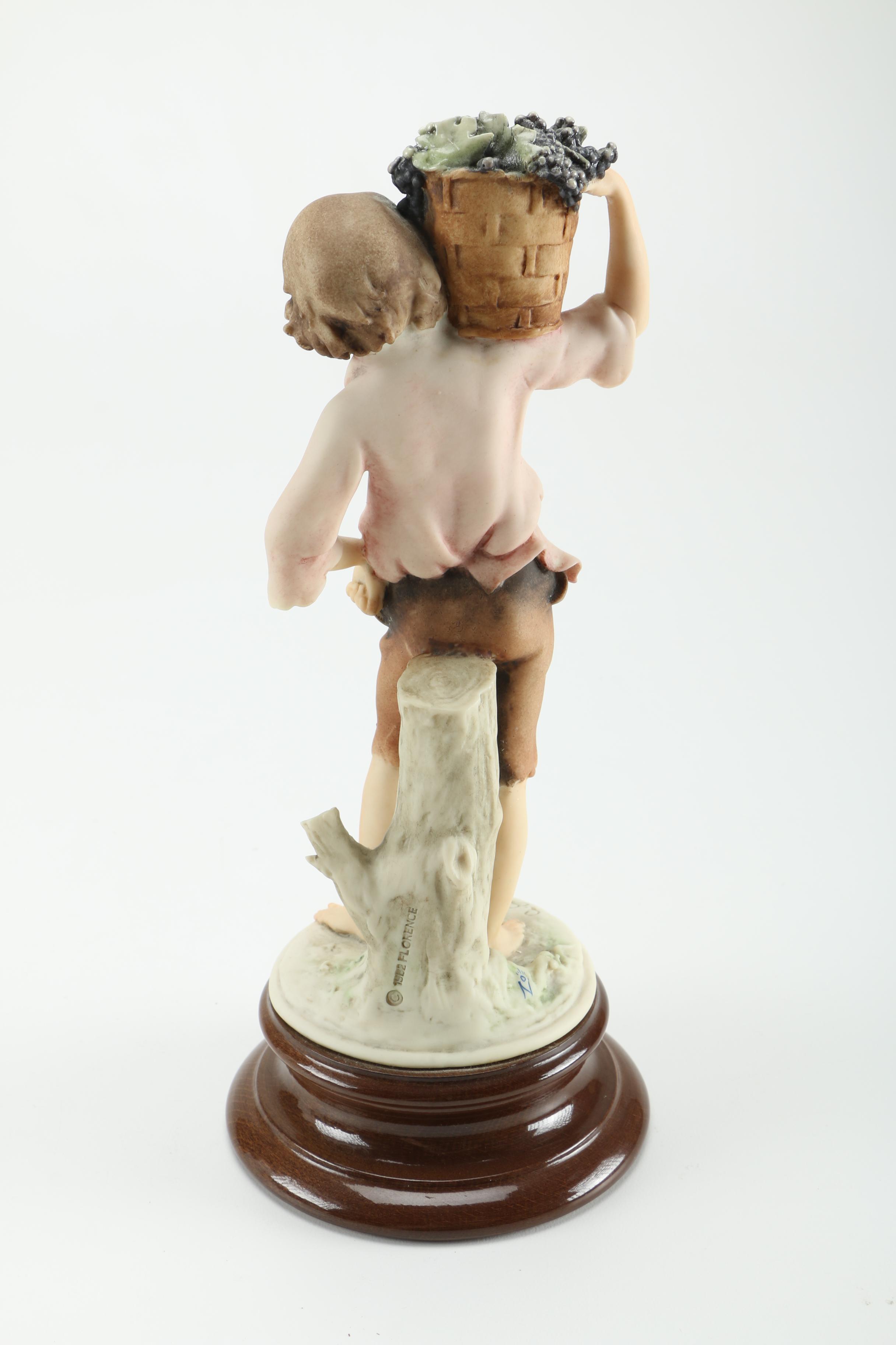 Guiseppe Armani "Little Country Boy with Grapes" Figurine