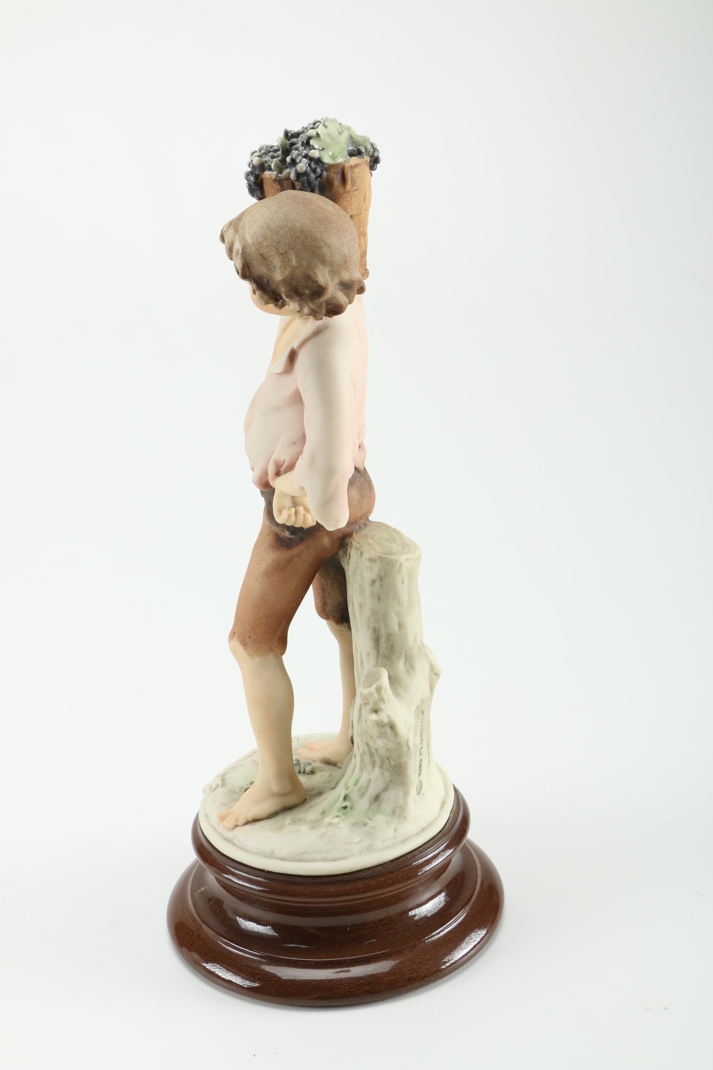 Guiseppe Armani "Little Country Boy with Grapes" Figurine