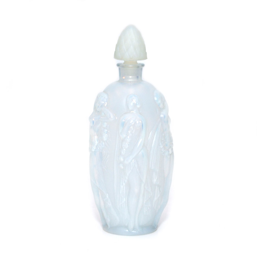 Sabino France Opalescent Glass Perfume Bottle