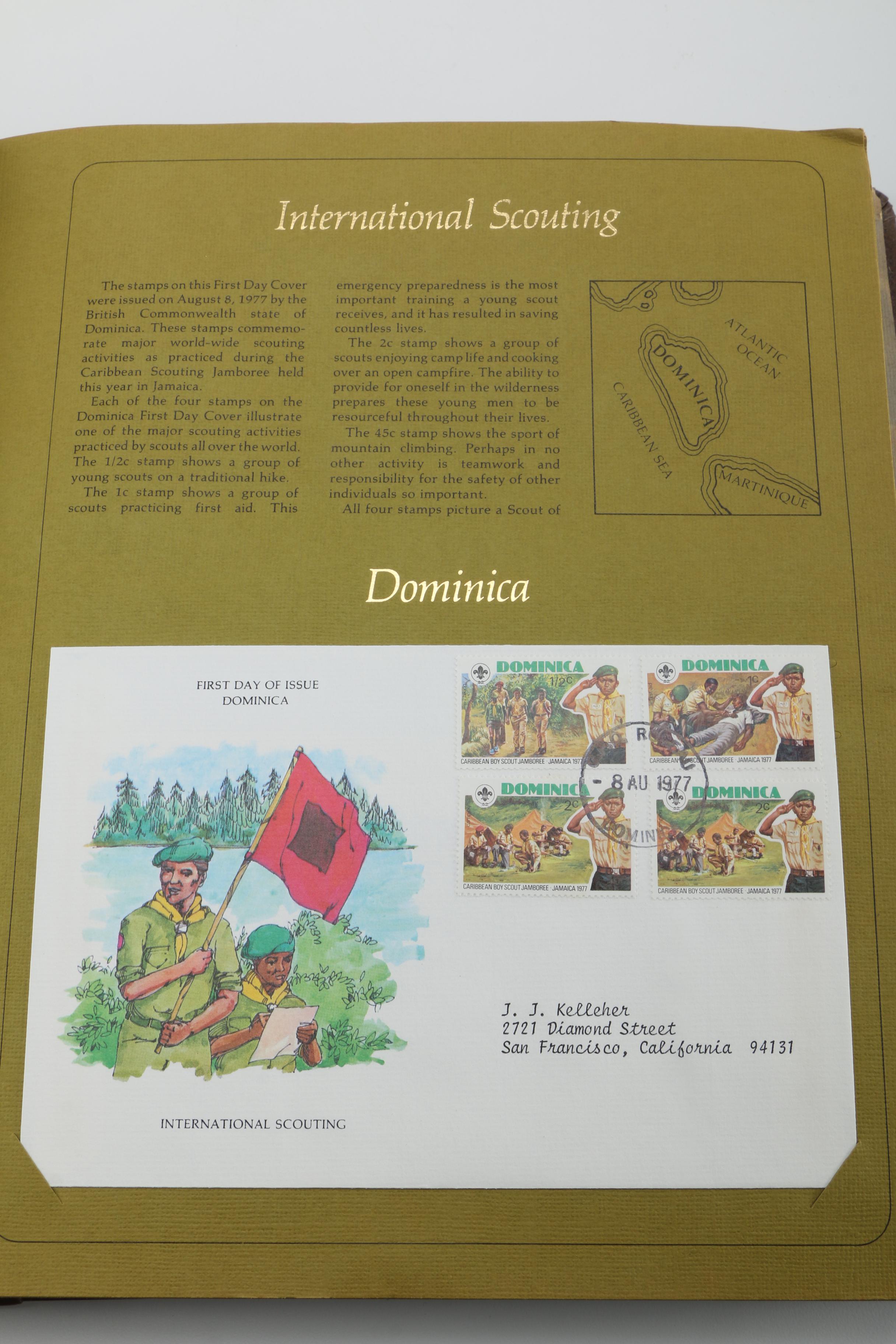 "First Day Covers From Around the World" Stamp Book