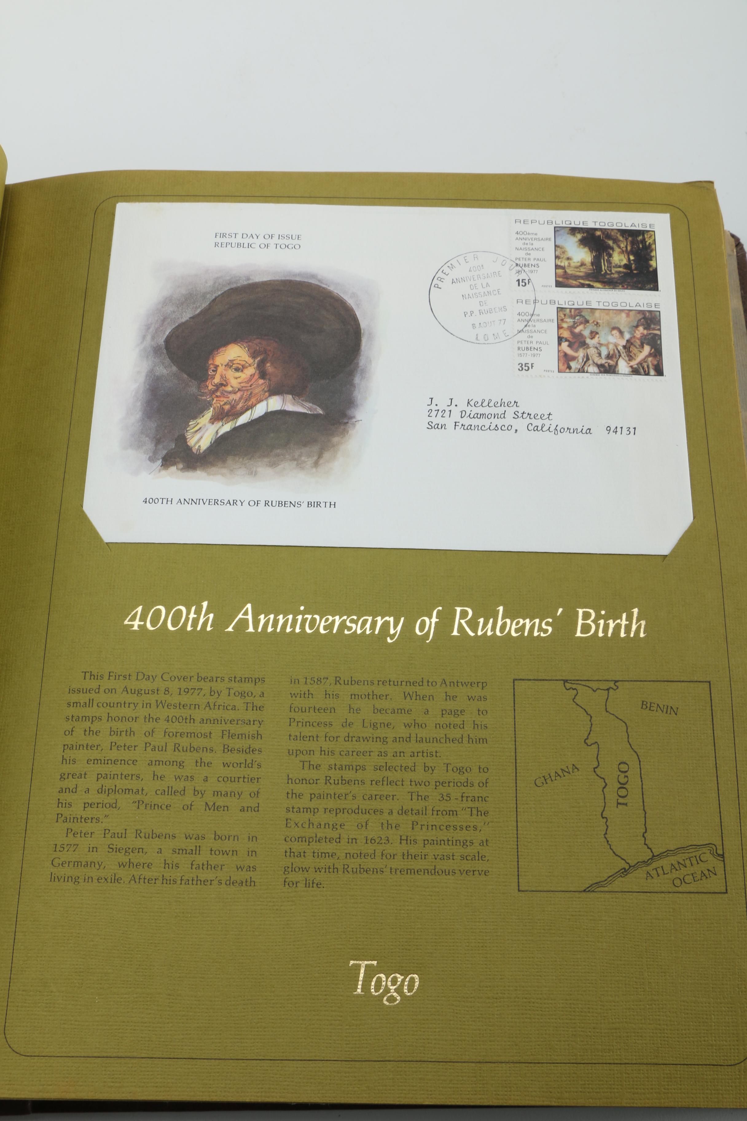 "First Day Covers From Around the World" Stamp Book