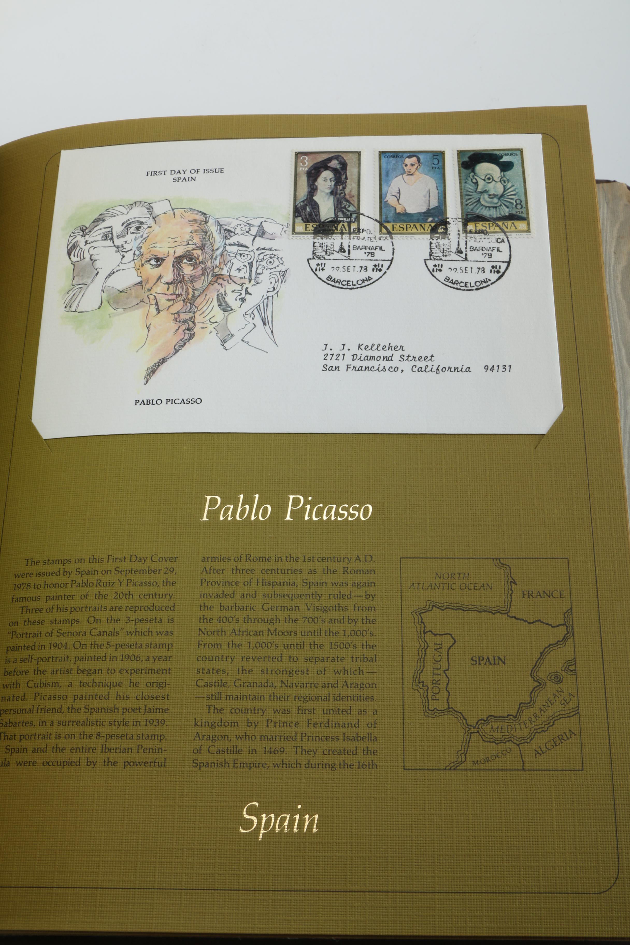 "First Day Covers From Around the World" Stamp Book