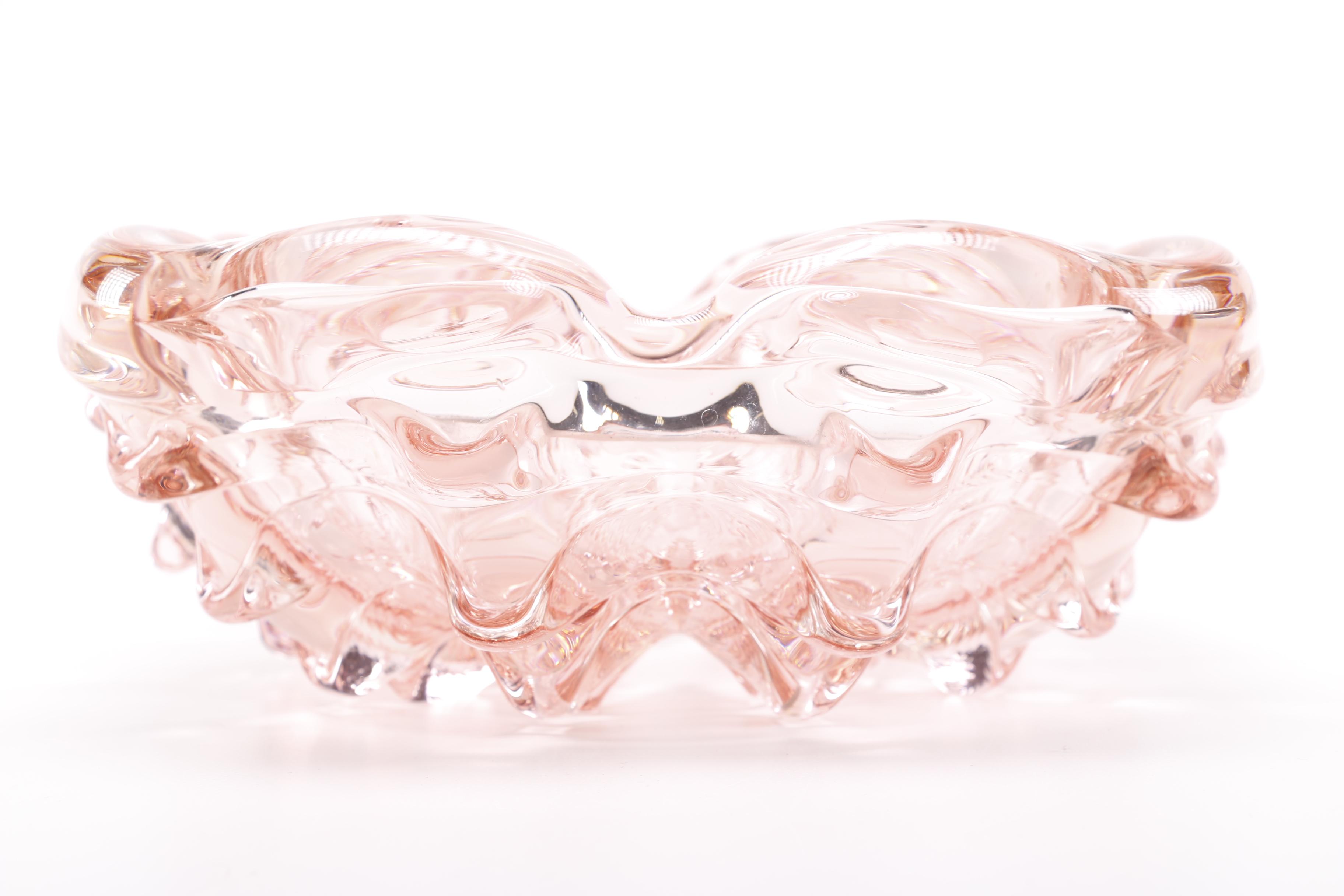 Vintage Pink Glass Bowl