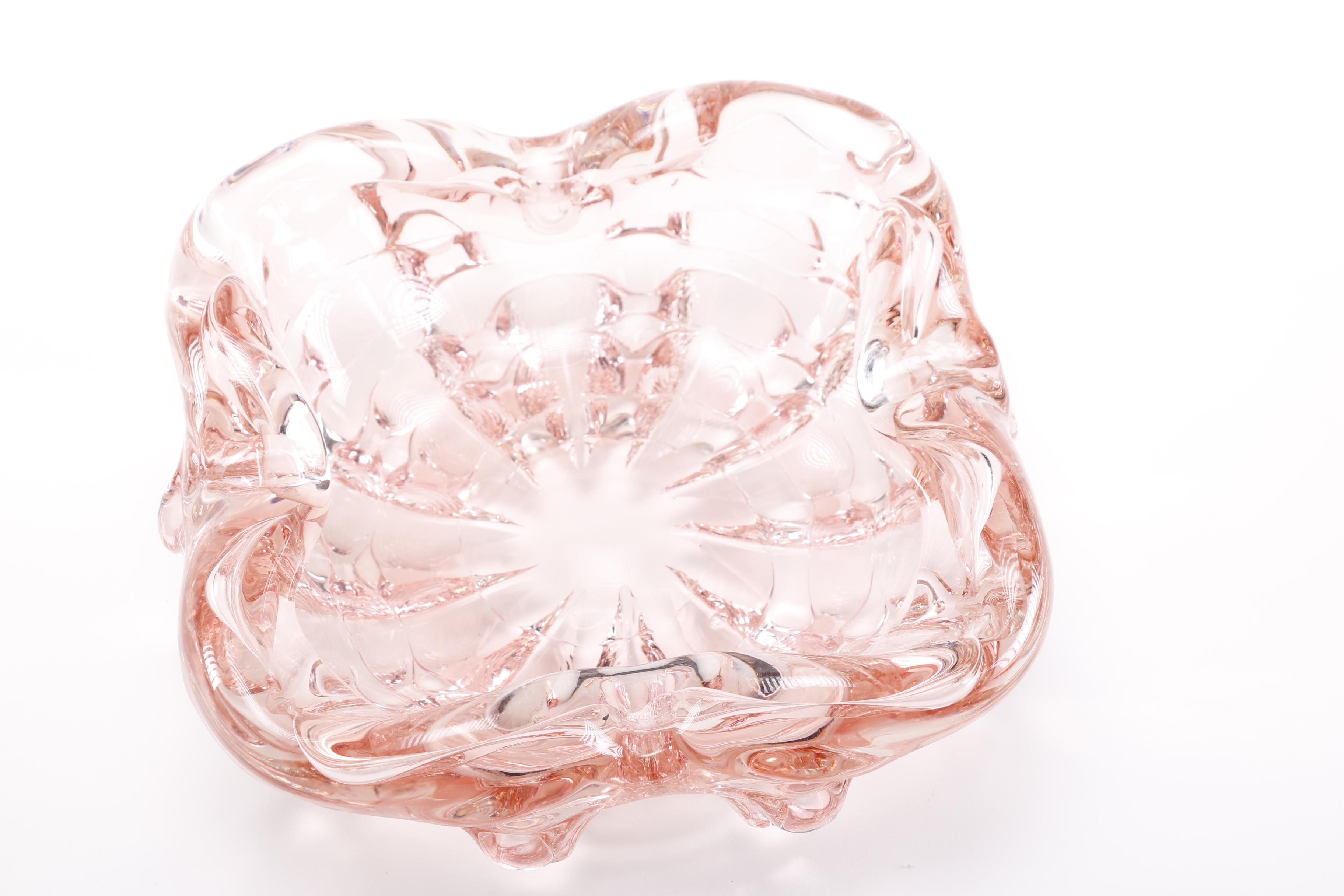 Vintage Pink Glass Bowl