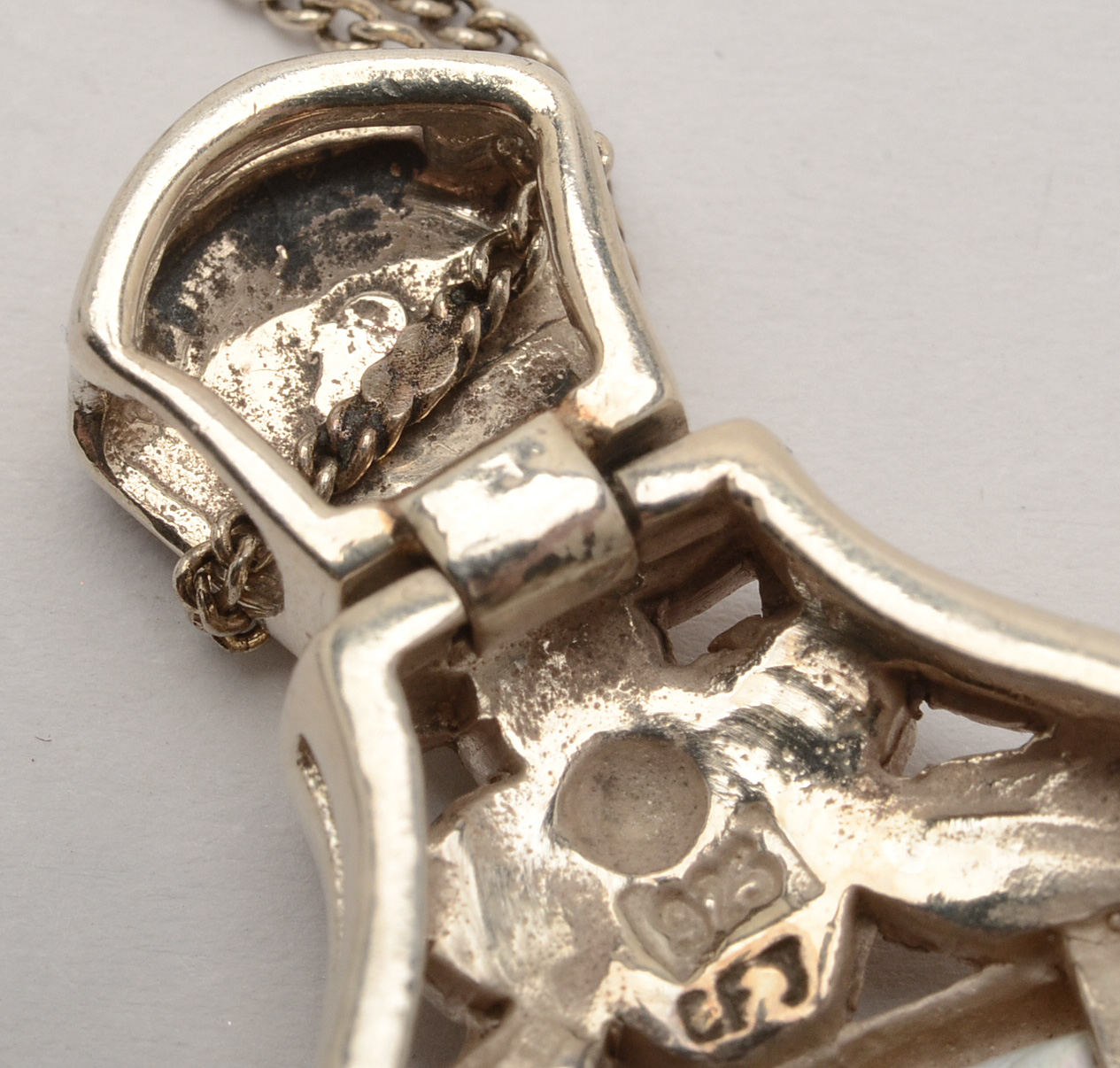 Sterling Jewelry with Mother of Pearl, Glass and Enamel Accents