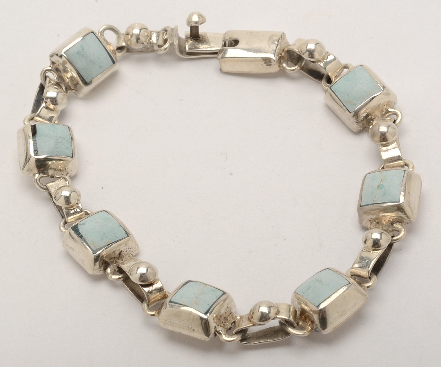 Sterling Jewelry with Mother of Pearl, Glass and Enamel Accents