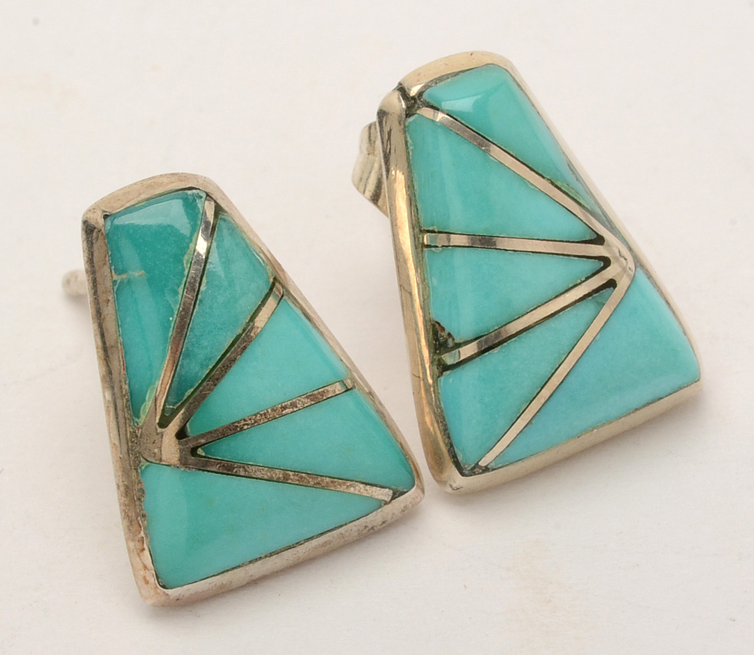 Sterling Jewelry with Mother of Pearl, Glass and Enamel Accents