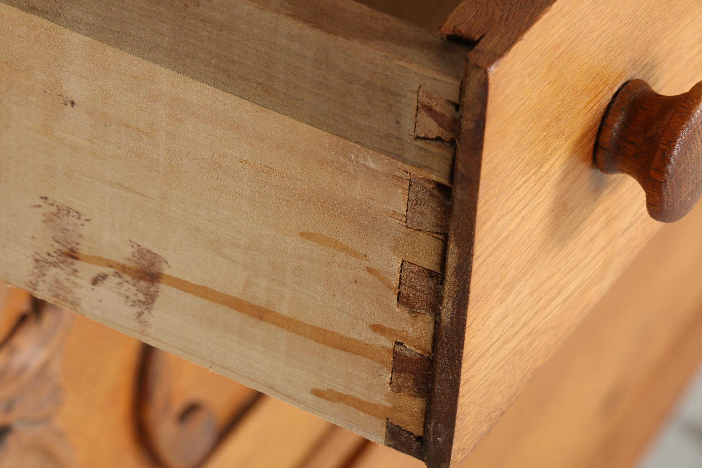Victorian Buffet With Mirror