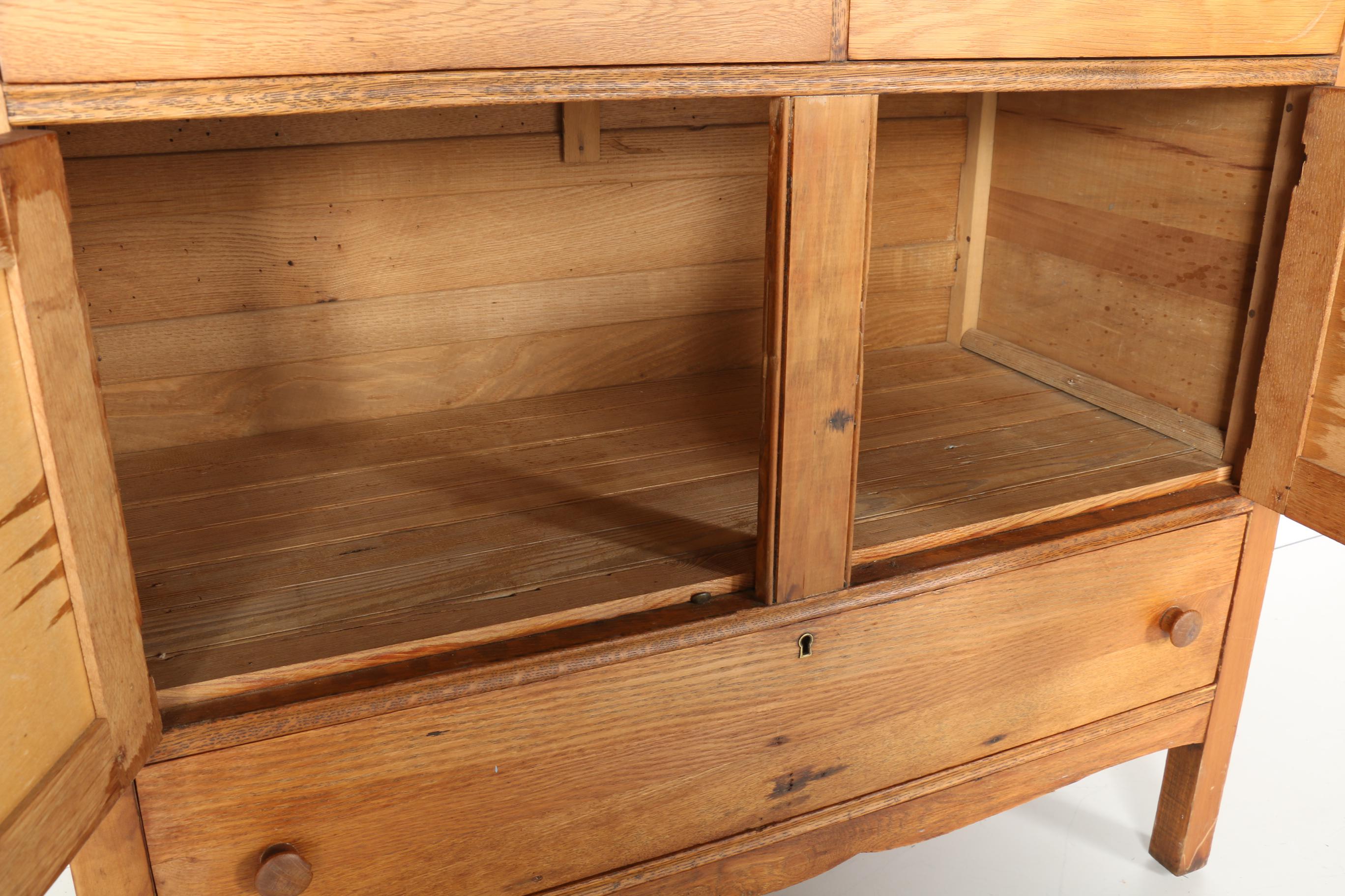 Victorian Buffet With Mirror