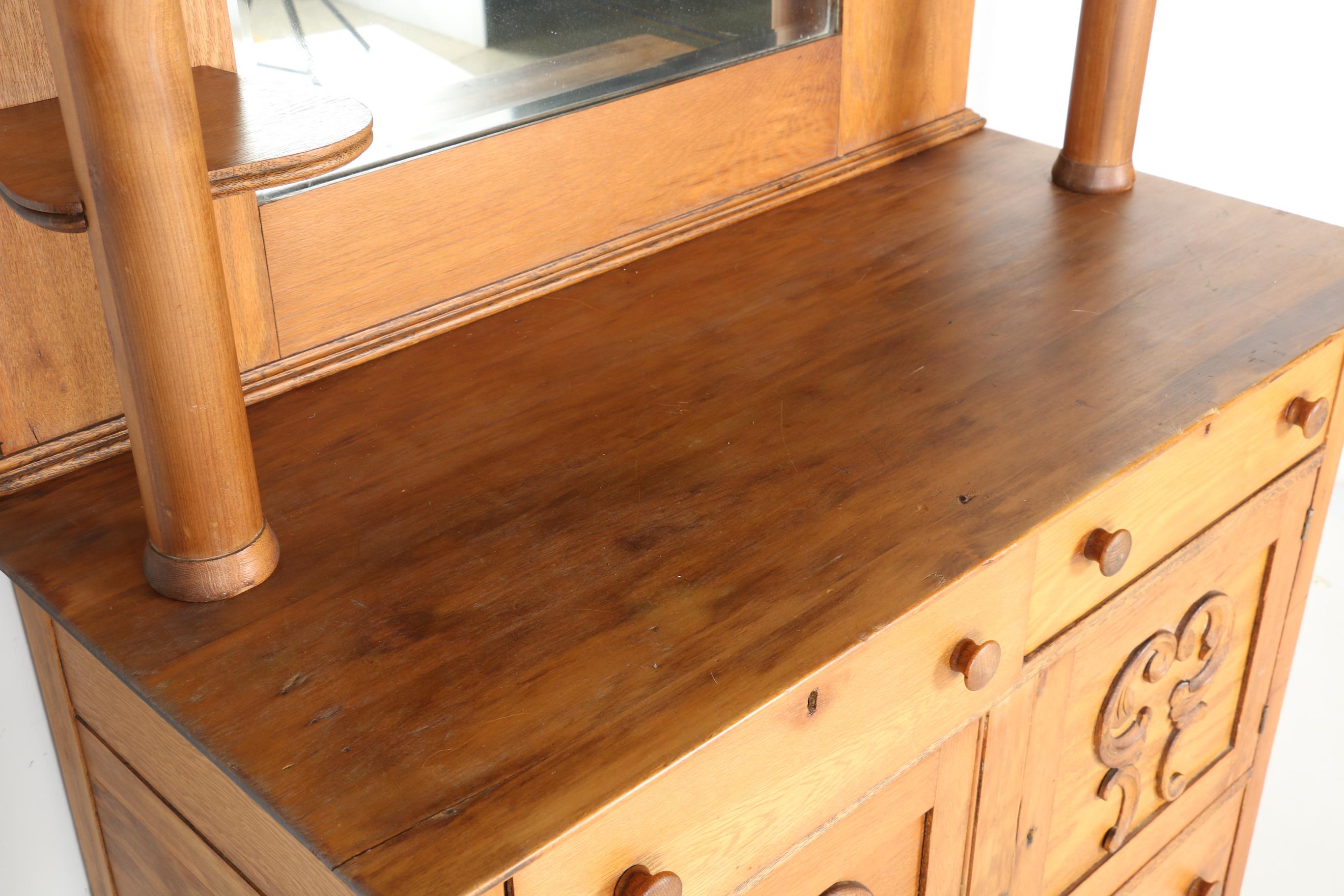 Victorian Buffet With Mirror