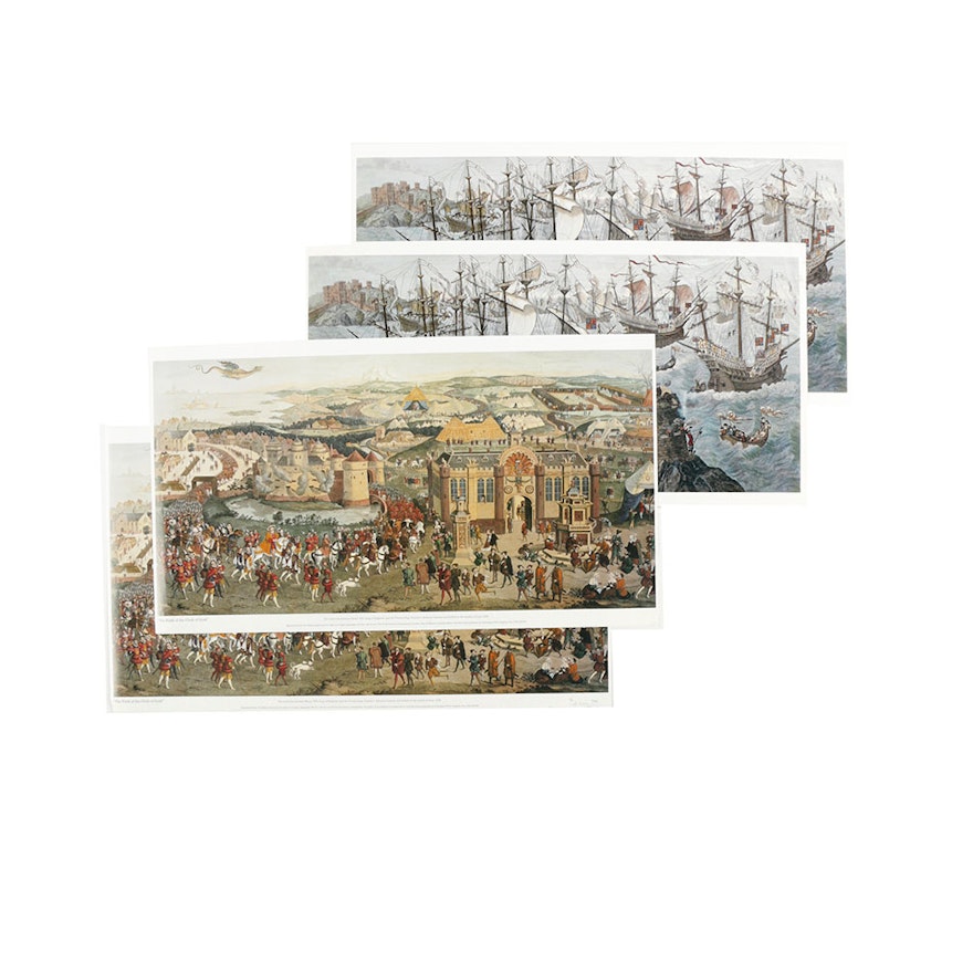 Reproduction Lithographs After 16th-Century Oil Paintings