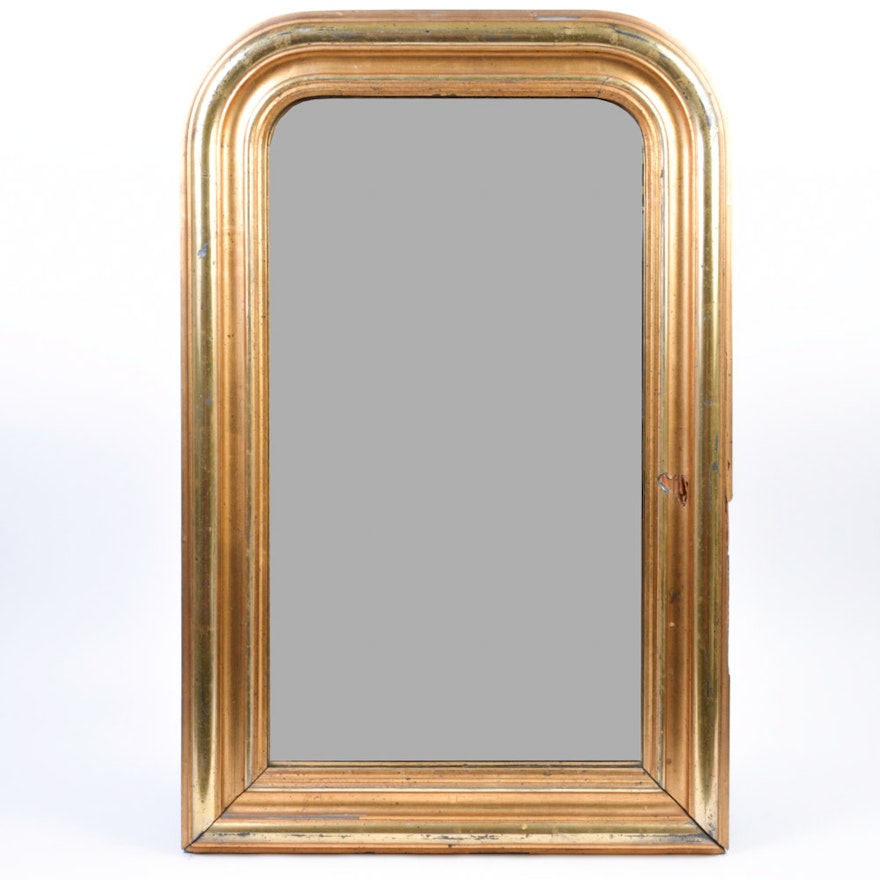 19th Century Louis Philippe Style Gilt Wood Mirror
