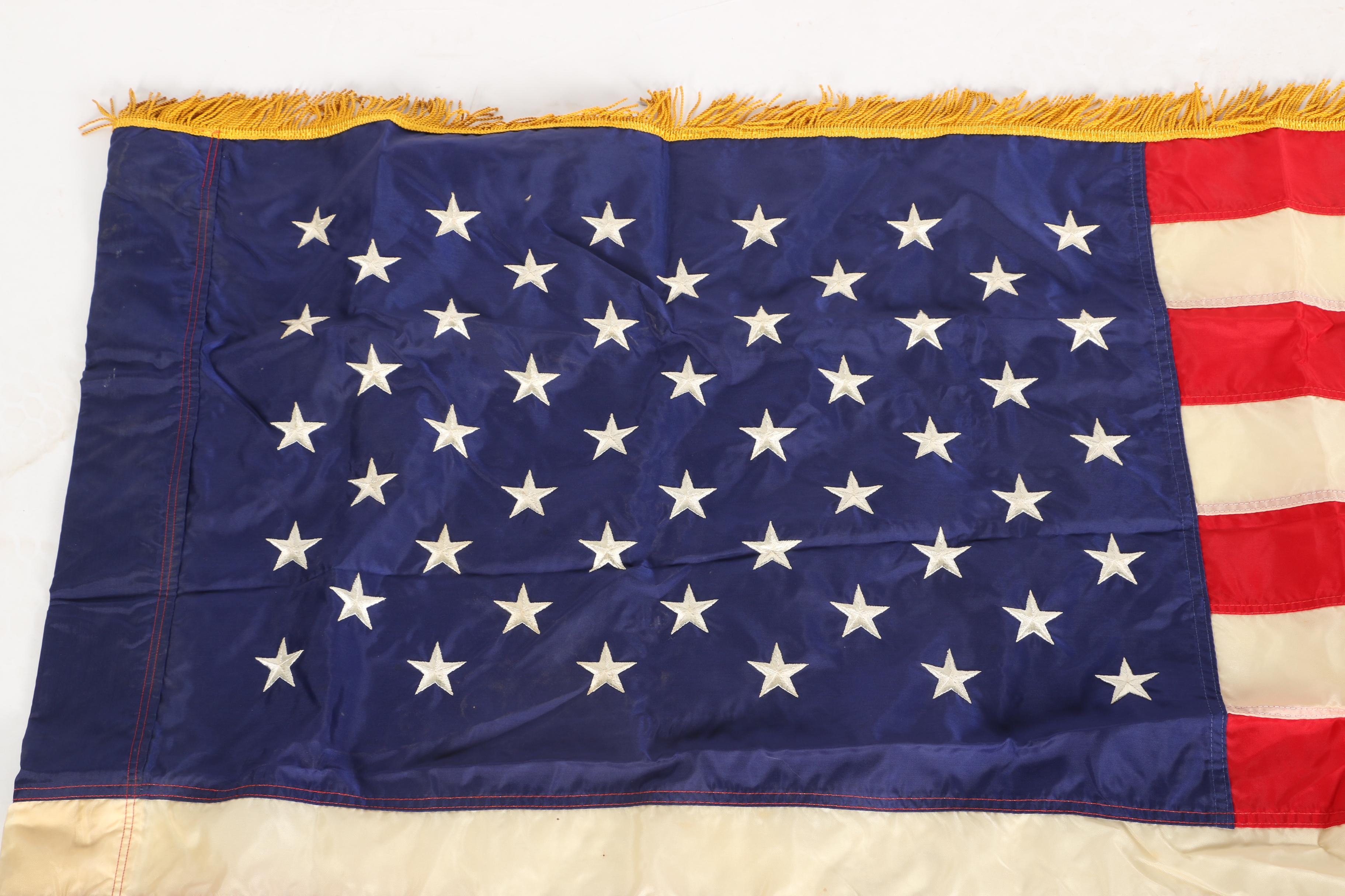 Two Vintage American Flags