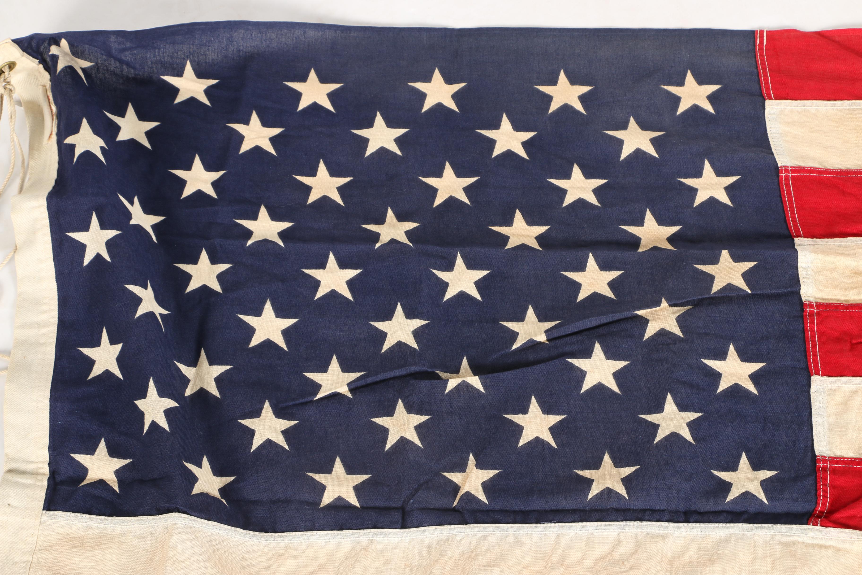 Two Vintage American Flags