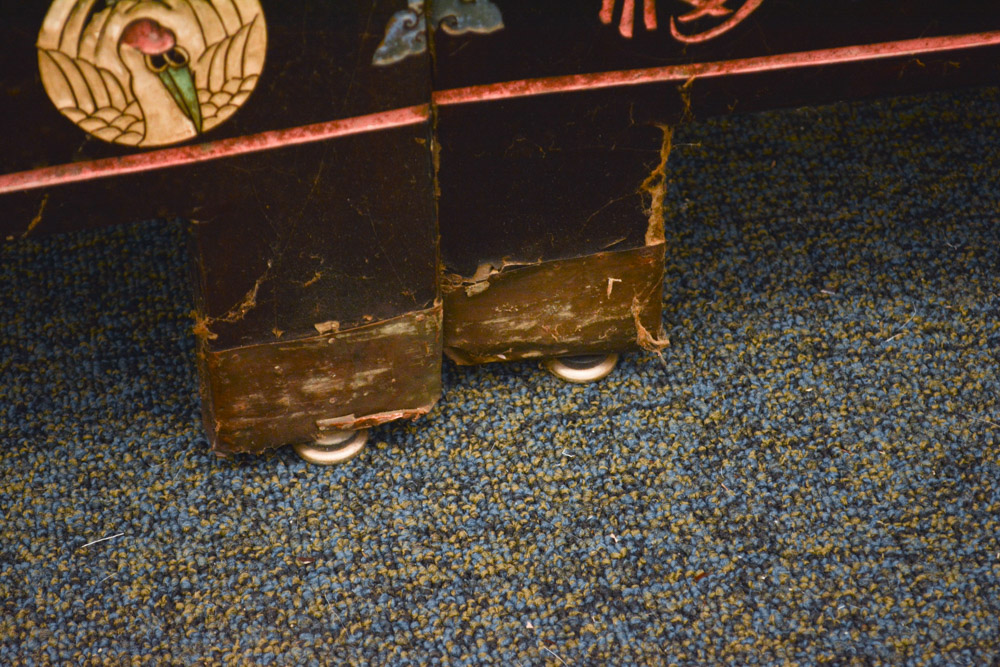 Chinese Lacquer Folding Screen