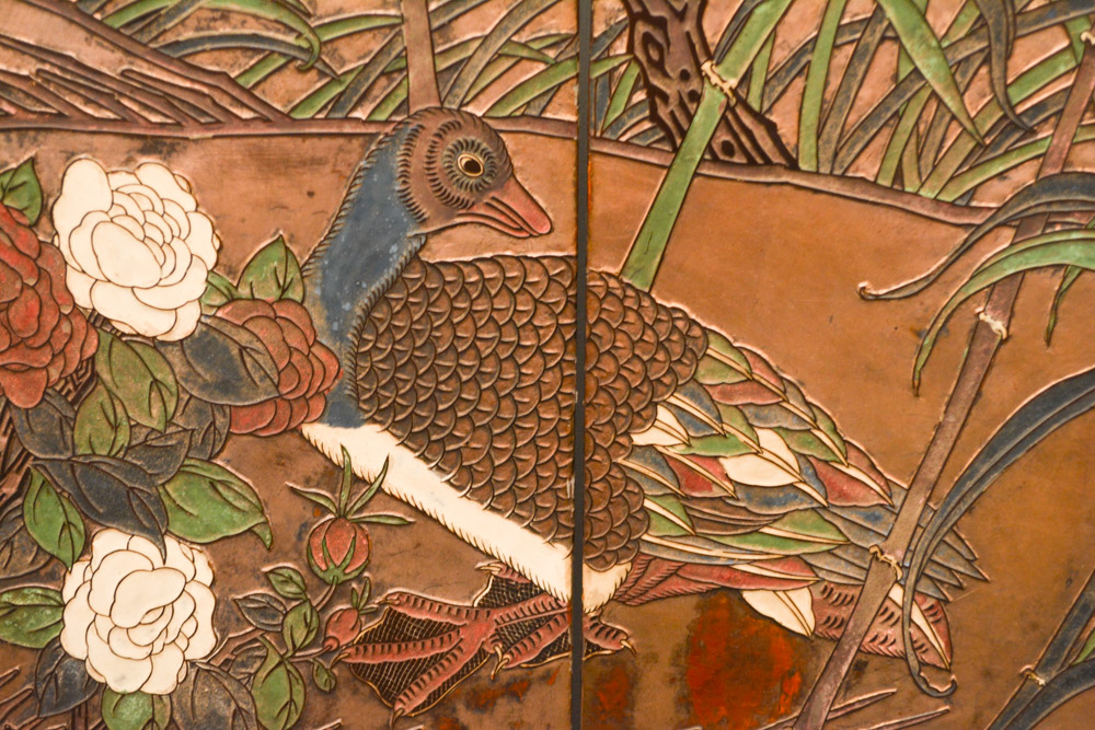 Chinese Lacquer Folding Screen