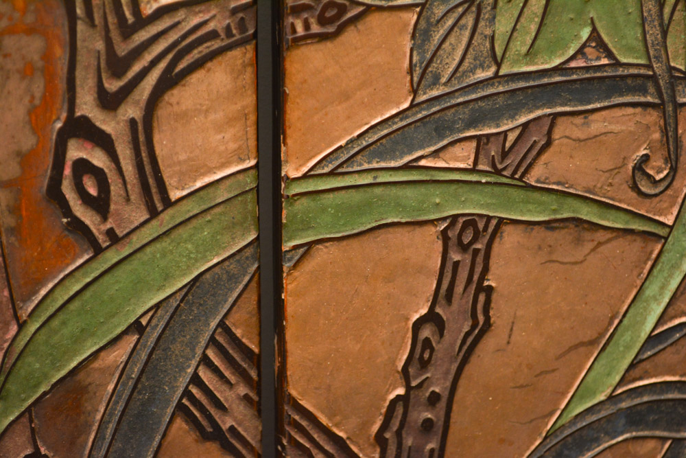 Chinese Lacquer Folding Screen