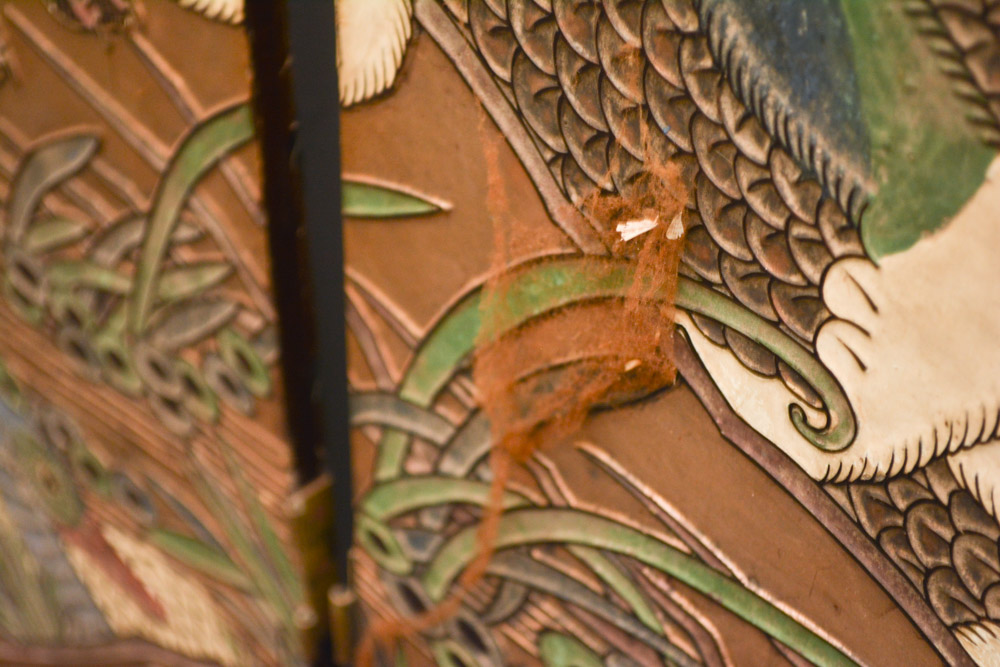 Chinese Lacquer Folding Screen