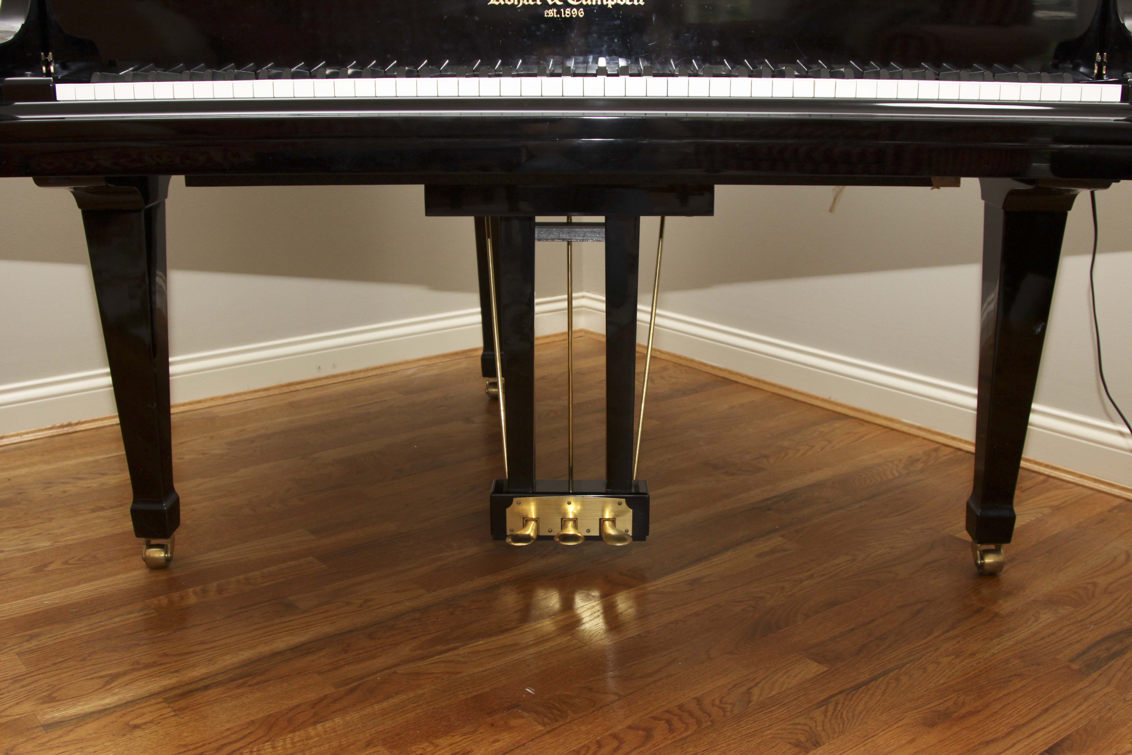 Kohler & Campbell Baby Grand Piano, Lamp and Seth Thomas Metronome