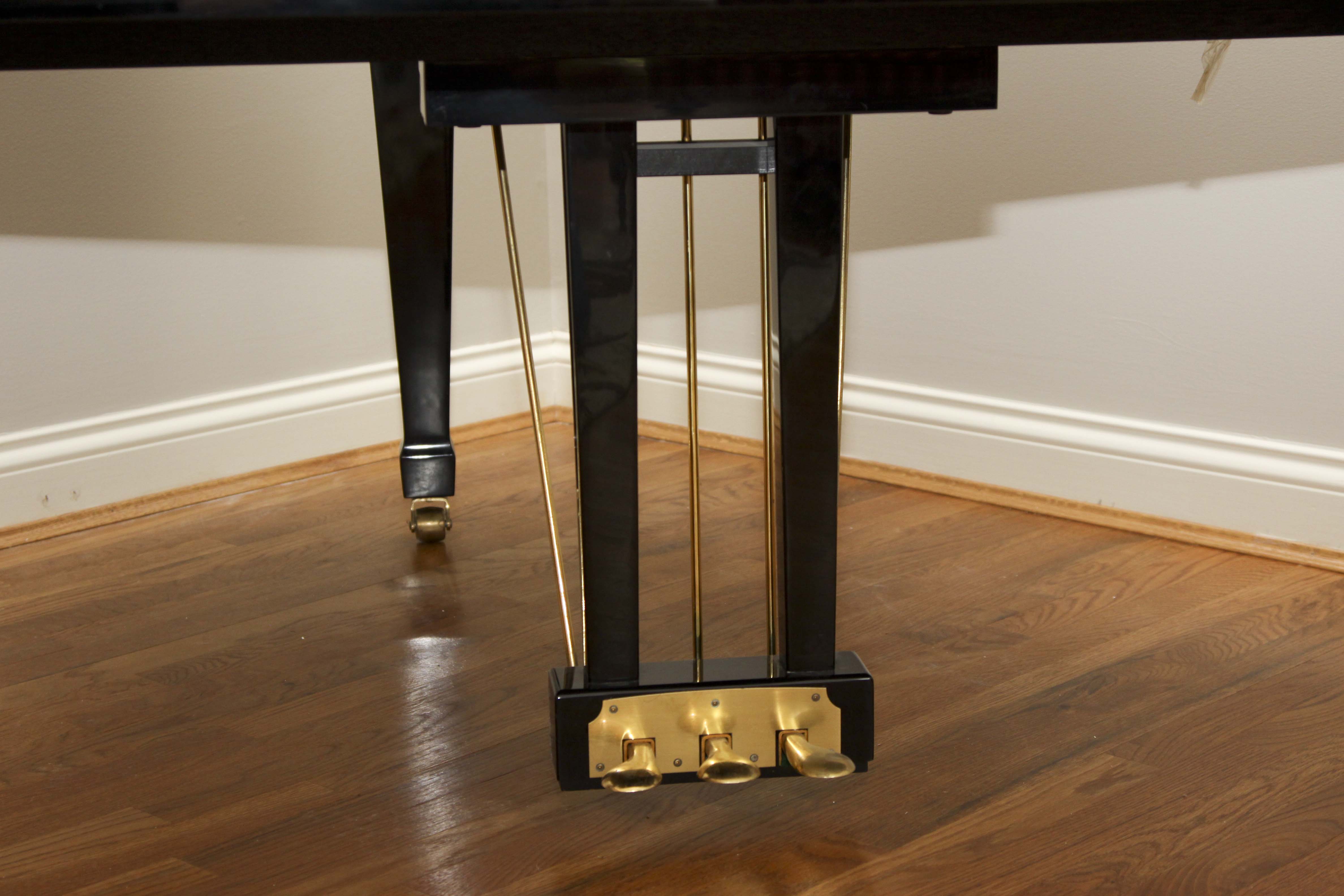 Kohler & Campbell Baby Grand Piano, Lamp and Seth Thomas Metronome