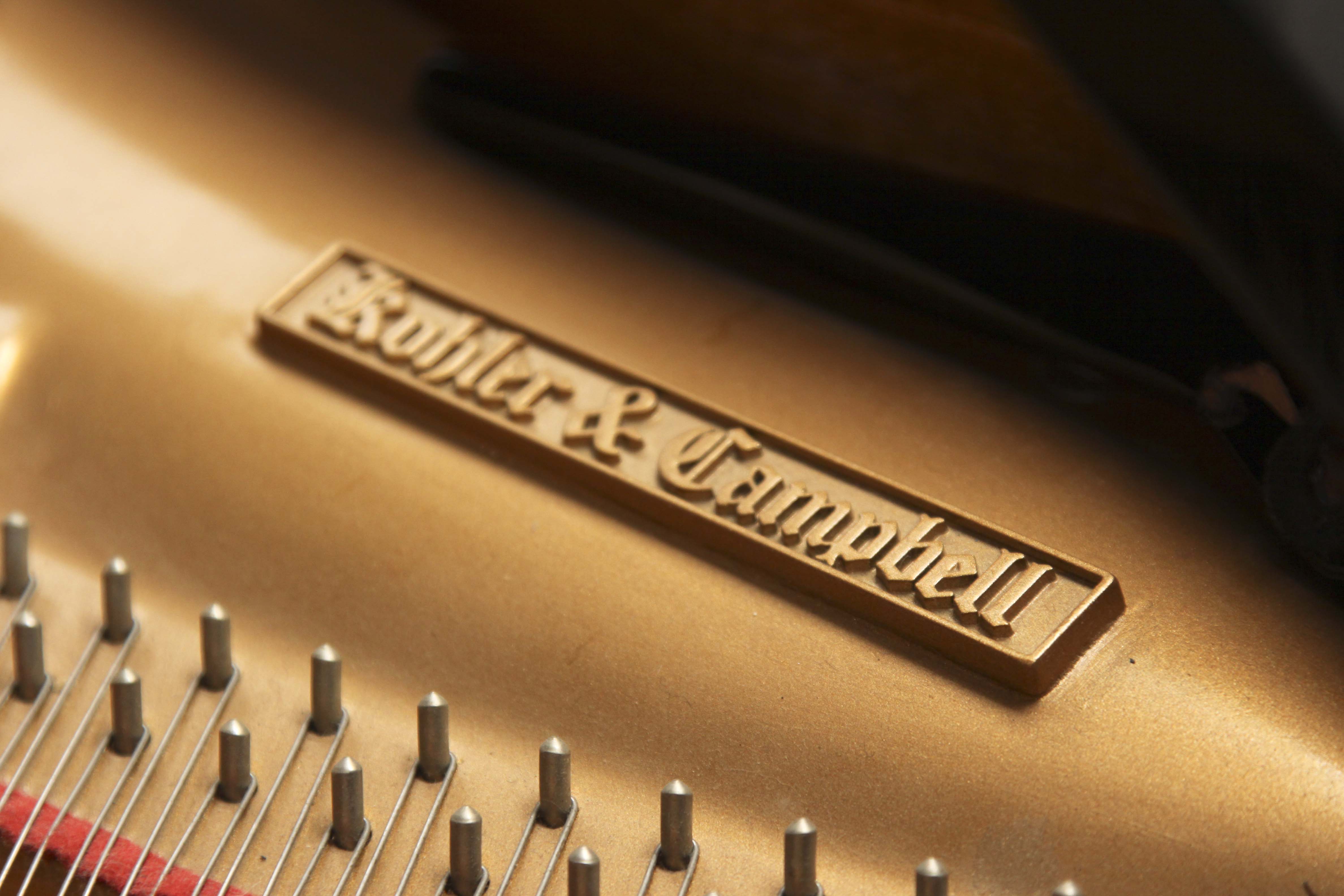 Kohler & Campbell Baby Grand Piano, Lamp and Seth Thomas Metronome