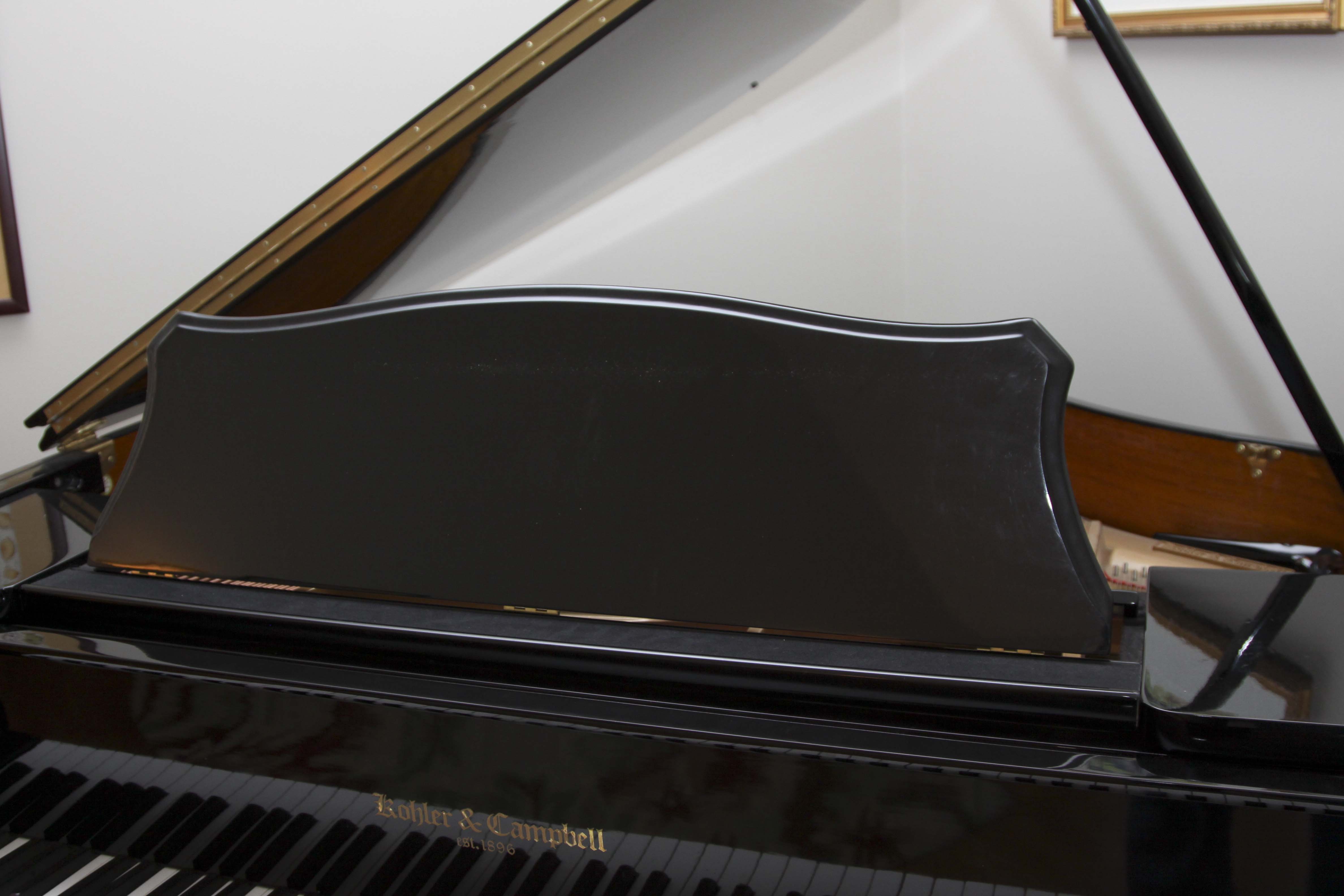 Kohler & Campbell Baby Grand Piano, Lamp and Seth Thomas Metronome