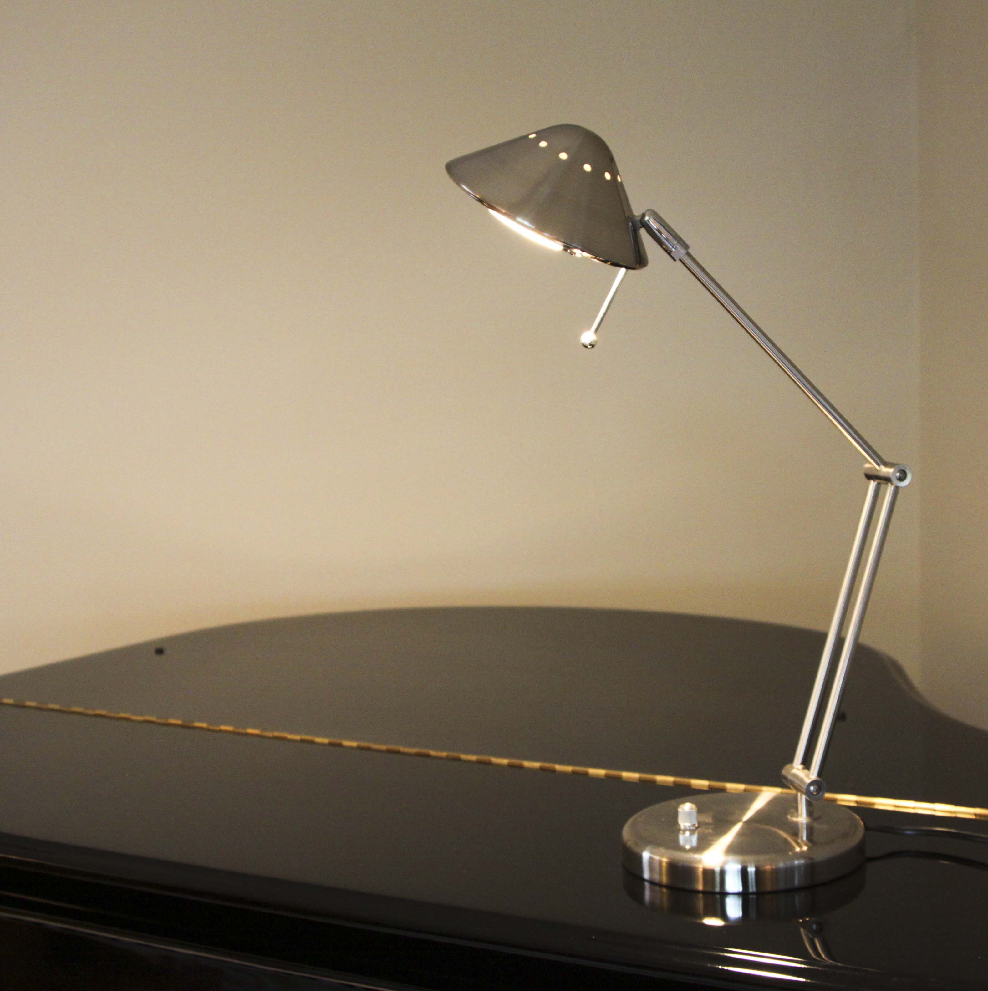 Kohler & Campbell Baby Grand Piano, Lamp and Seth Thomas Metronome