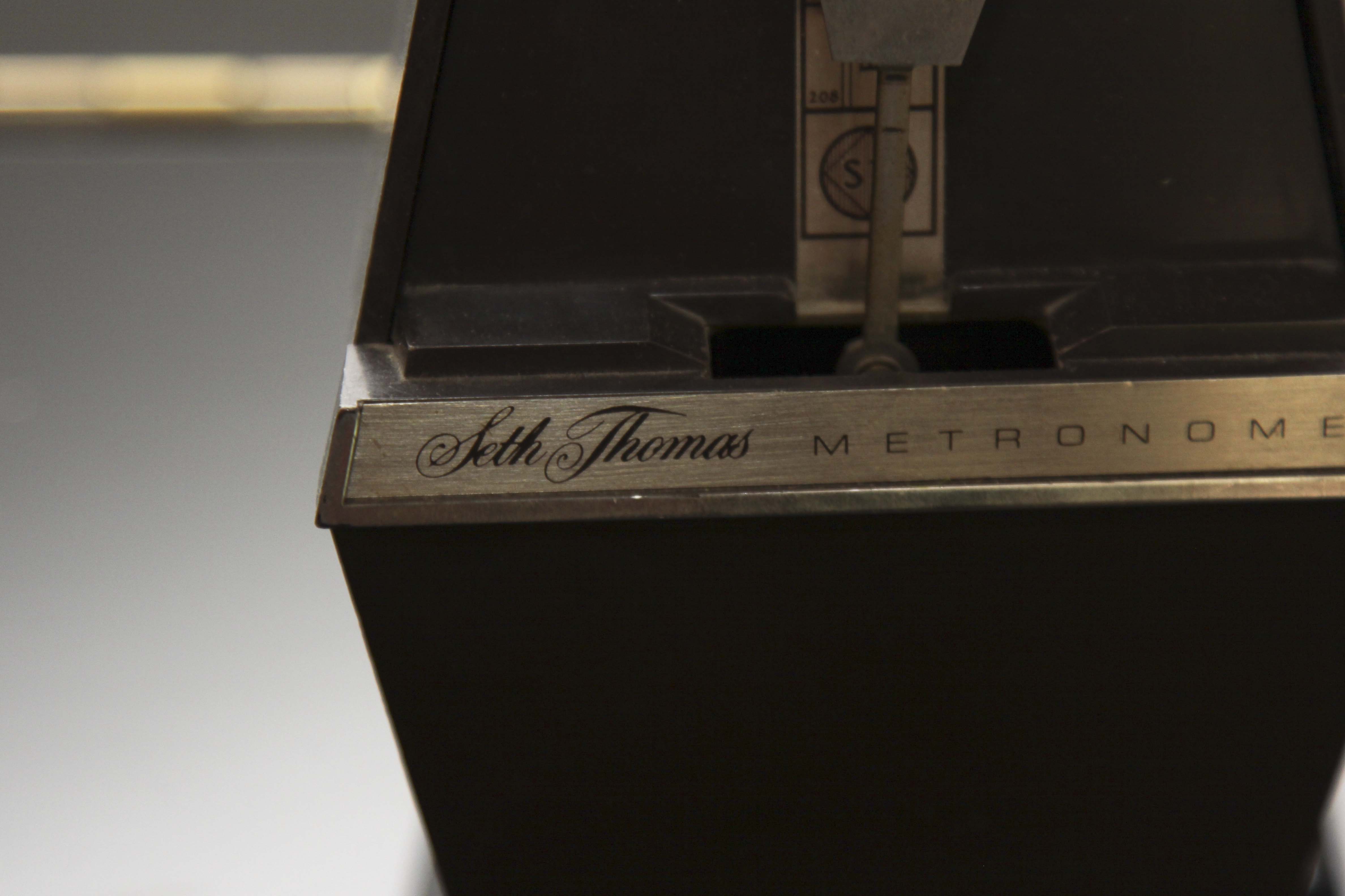 Kohler & Campbell Baby Grand Piano, Lamp and Seth Thomas Metronome