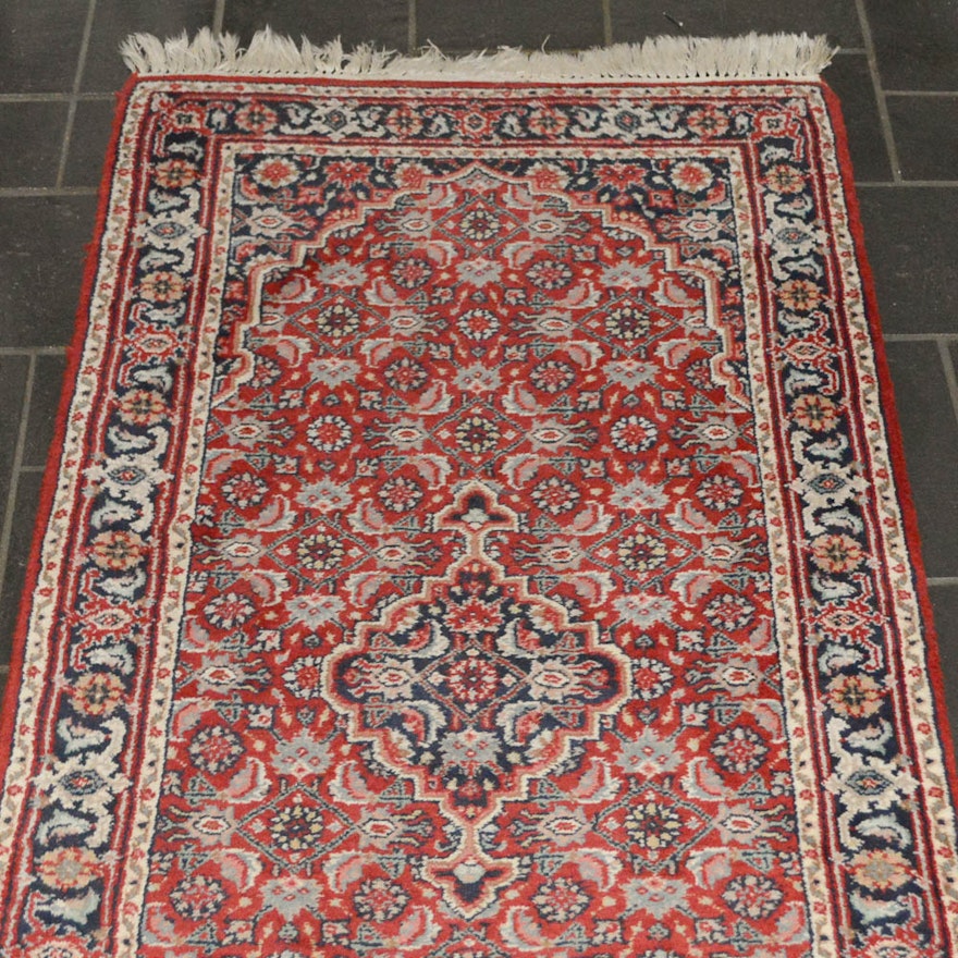 Hand-Knotted Indo-Persian Carpet Runner