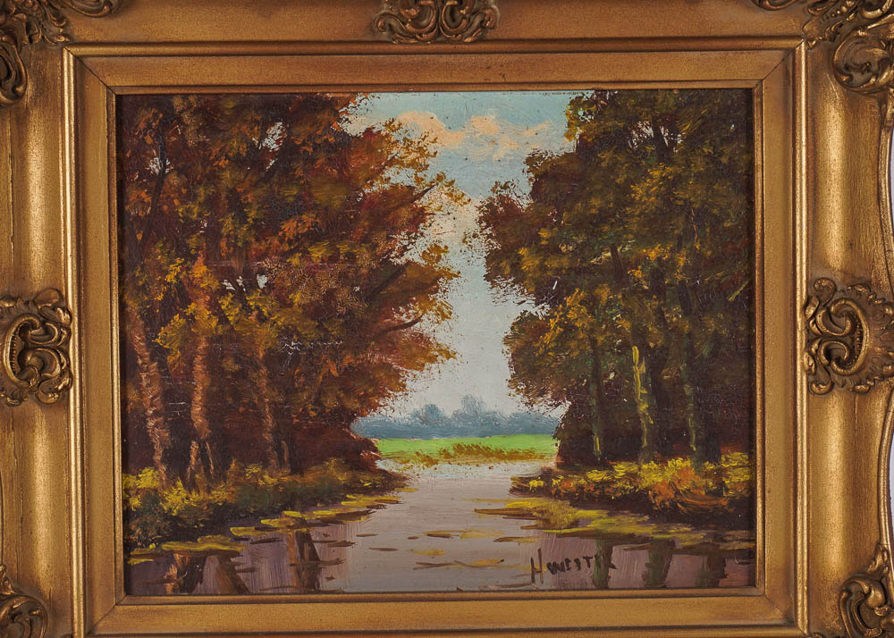 H. Wester Original Landscape Oil Painting