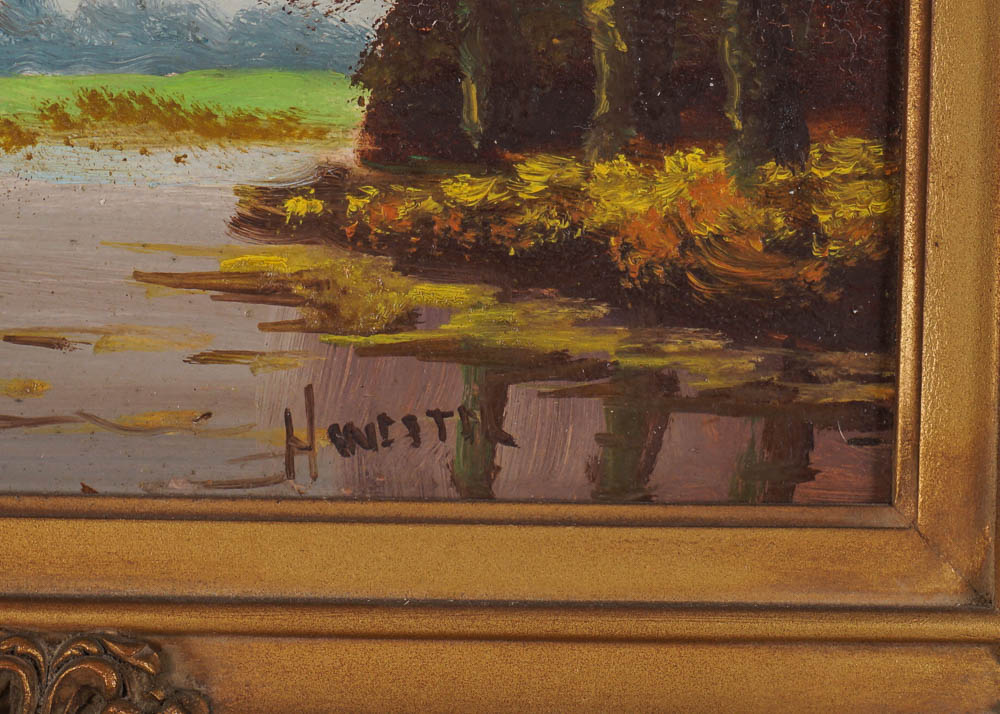 H. Wester Original Landscape Oil Painting