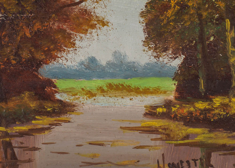 H. Wester Original Landscape Oil Painting