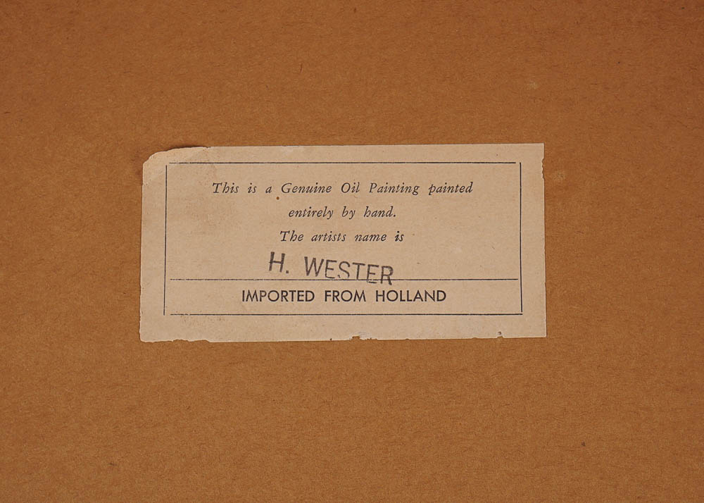 H. Wester Original Landscape Oil Painting