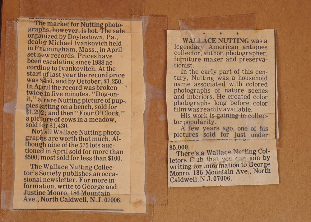 Wallace Nutting Hand Tinted Photograph