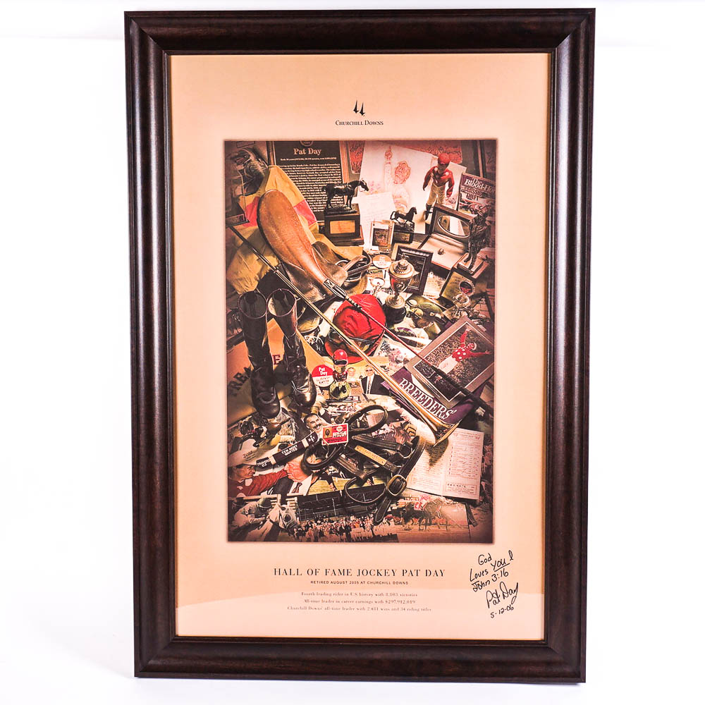 Autographed Pat Day Hall of Fame Poster