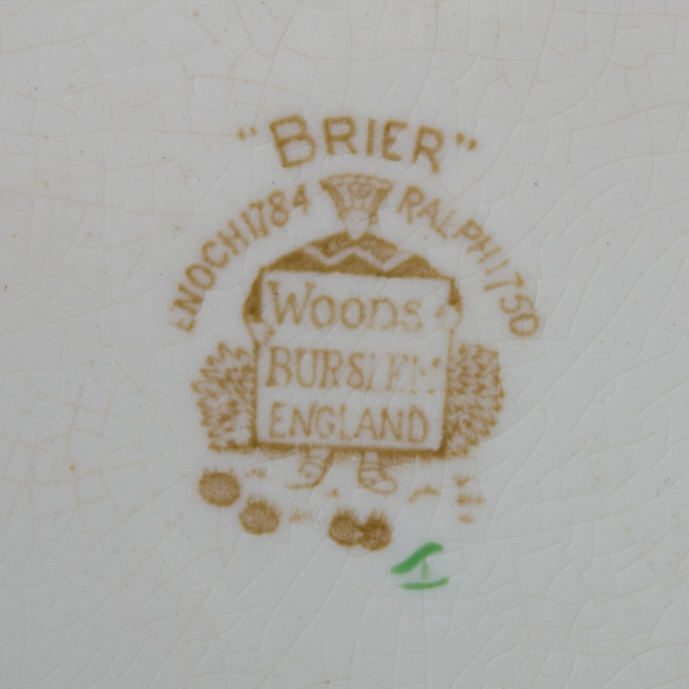 Vintage Woods Burslem "Brier" English Salad Plates