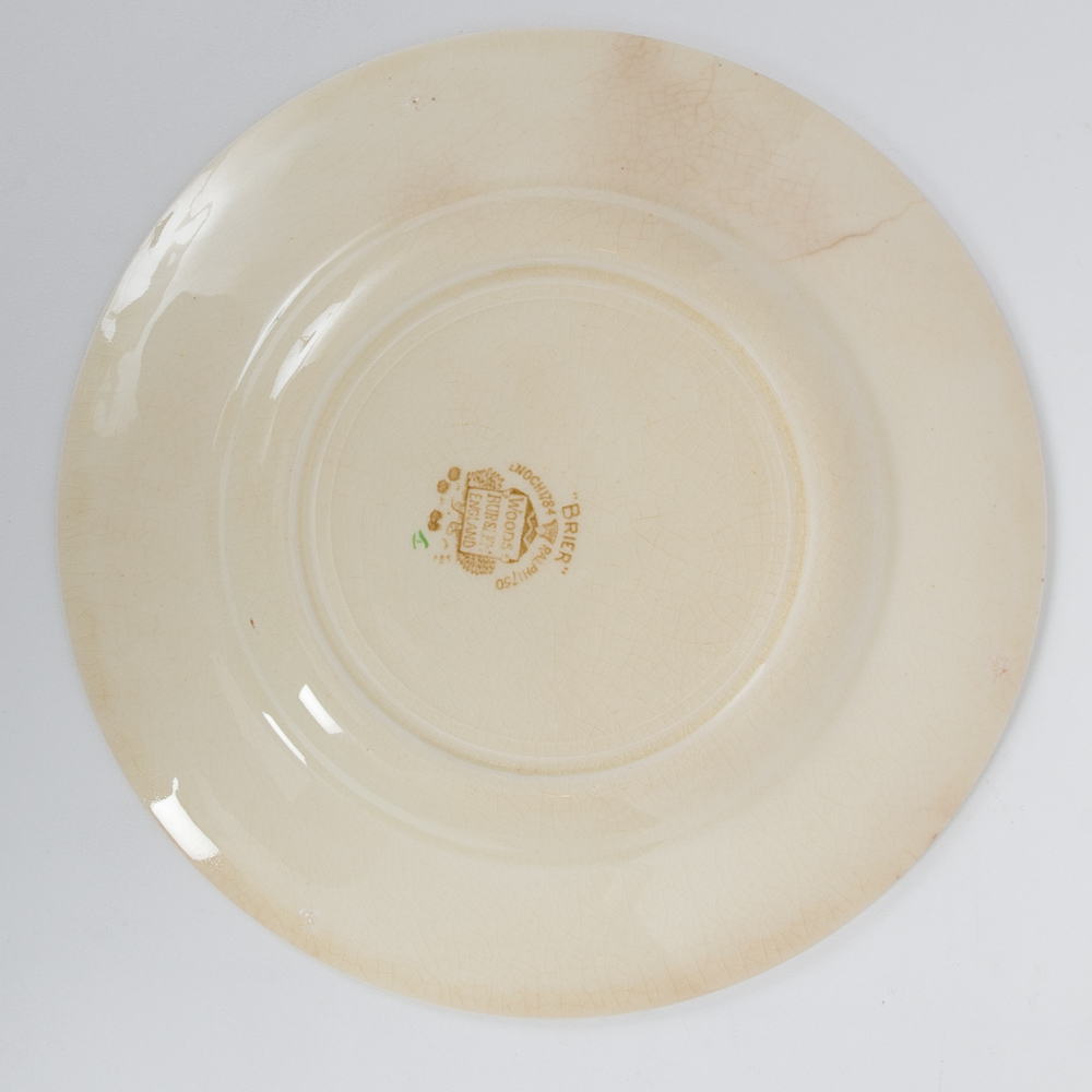Vintage Woods Burslem "Brier" English Salad Plates