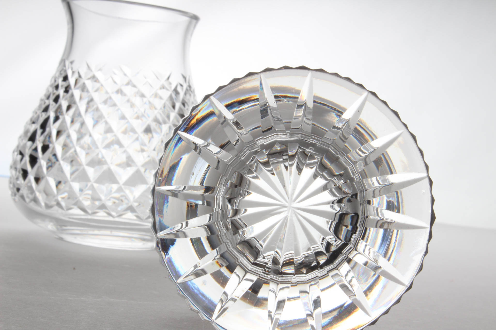 Waterford Crystal "Alana" Hurricane and Globe