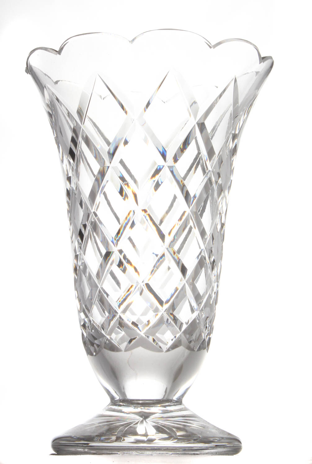 Waterford Crystal Large Footed Vase