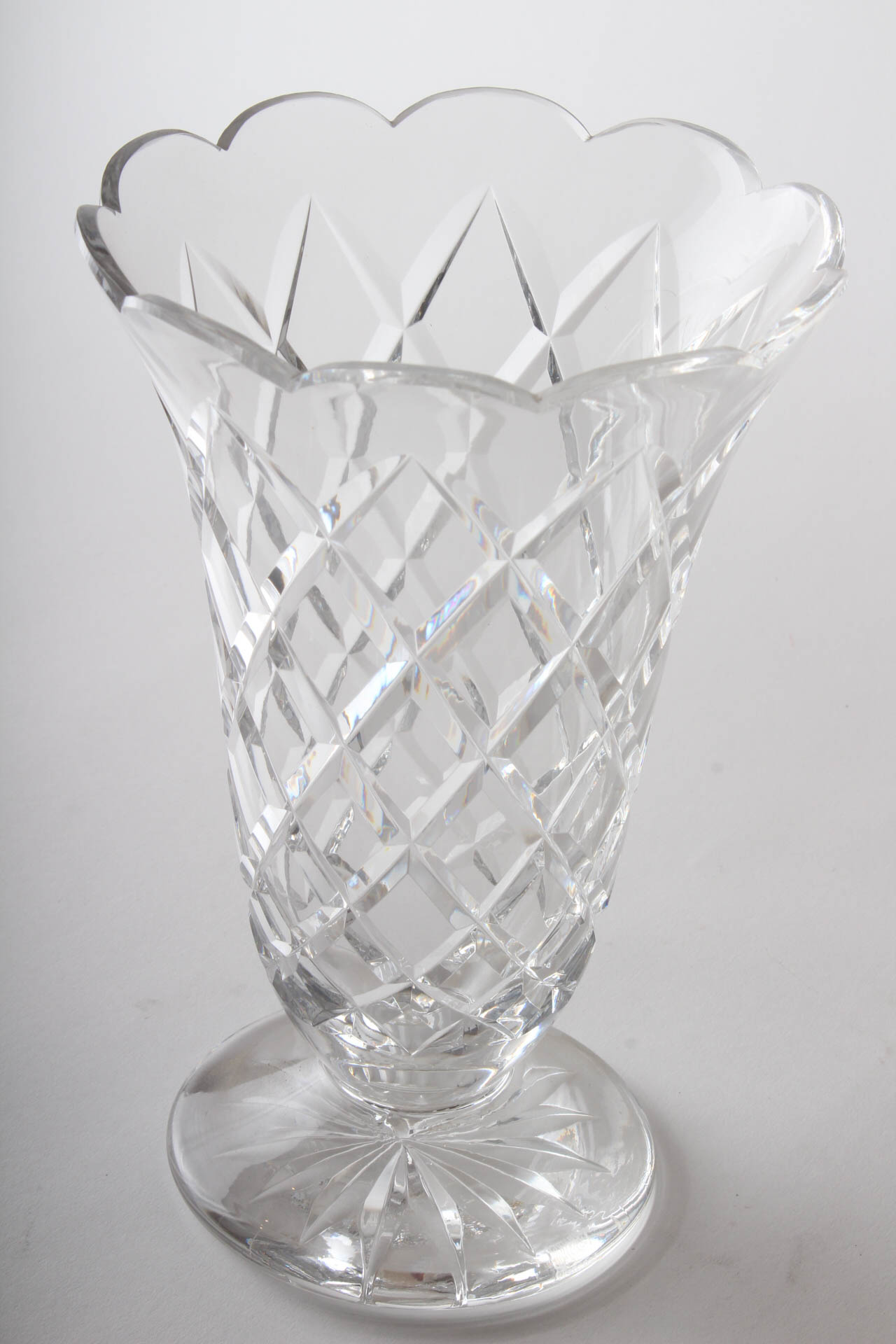 Waterford Crystal Large Footed Vase