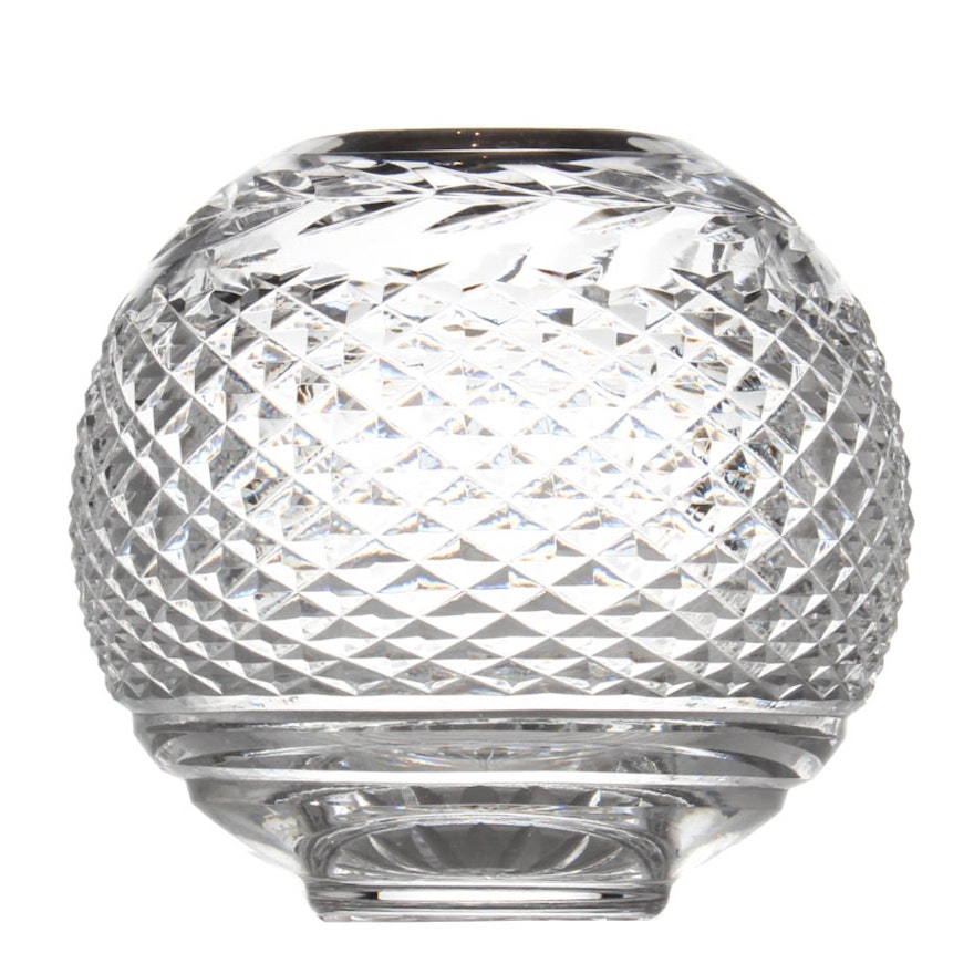 Vintage Waterford Crystal Round Globe Vase