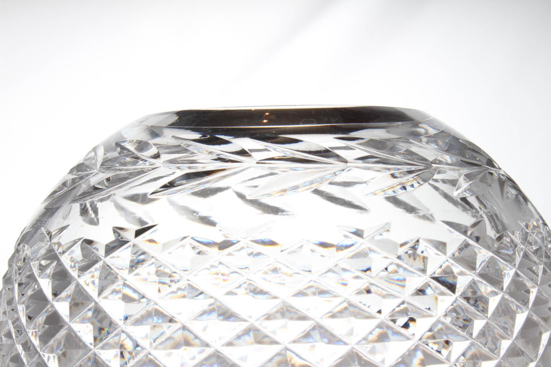 Vintage Waterford Crystal Round Globe Vase