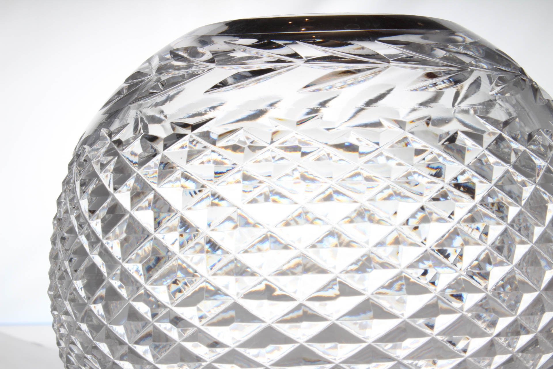 Vintage Waterford Crystal Round Globe Vase