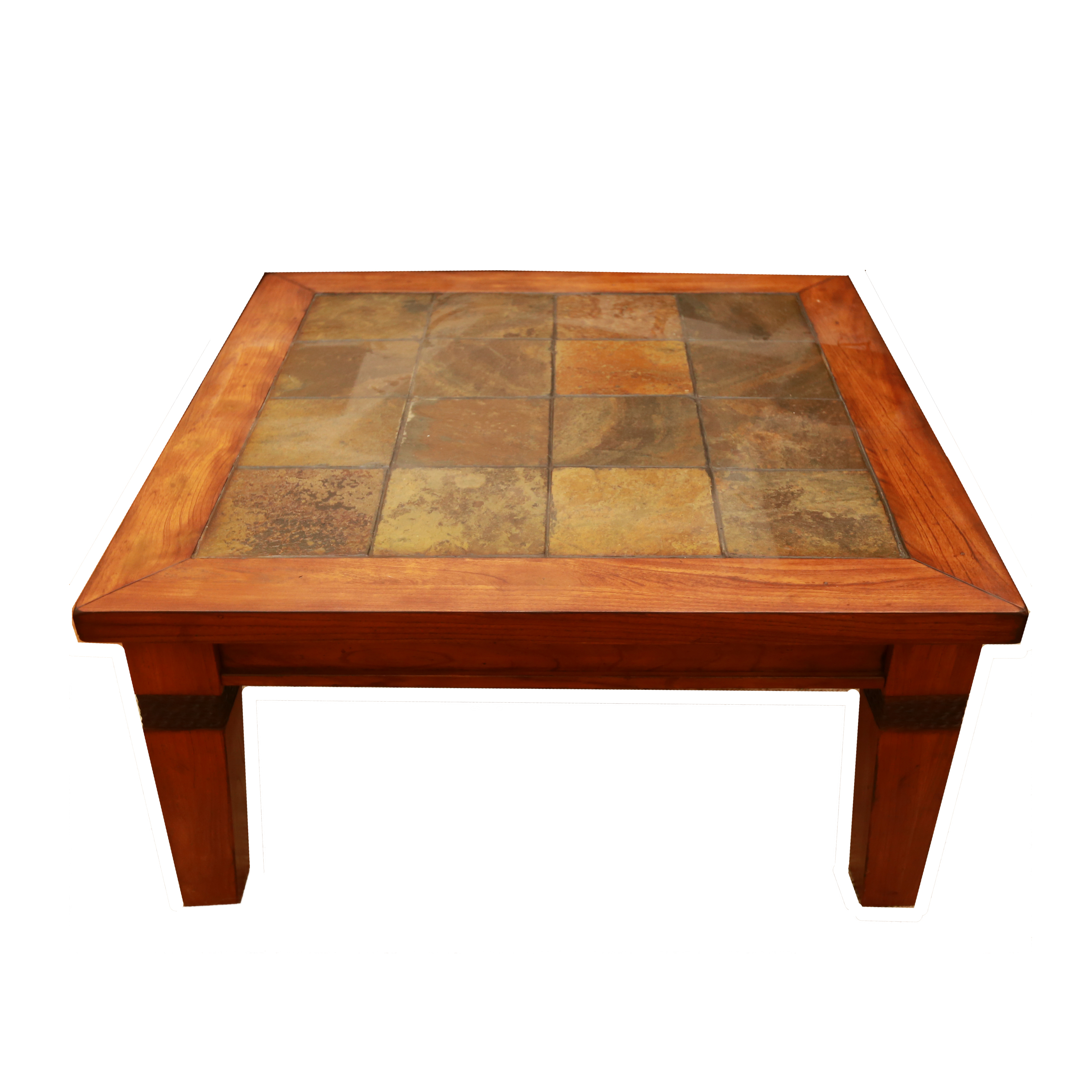 Contemporary Slate Tile Coffee Table