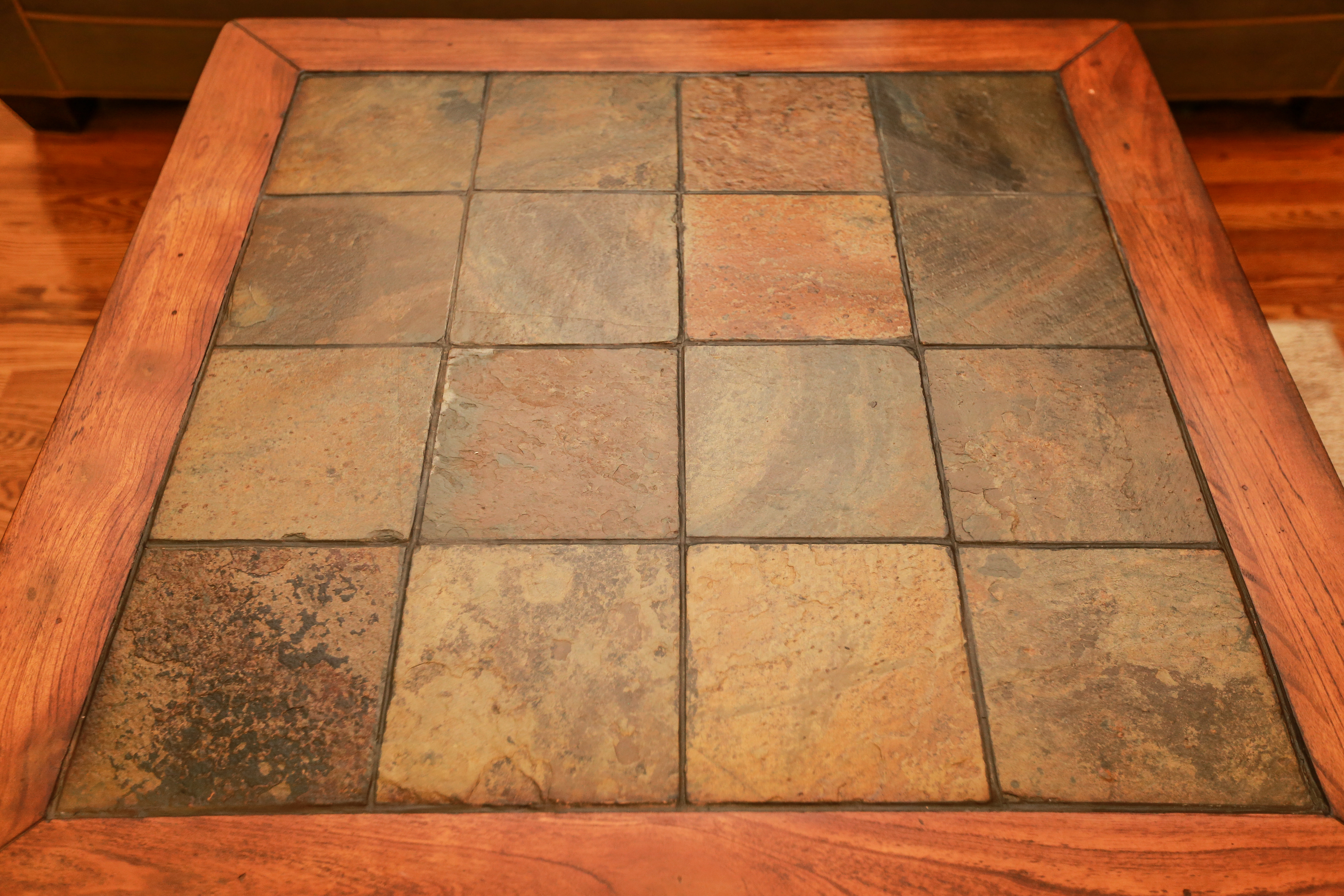 Contemporary Slate Tile Coffee Table