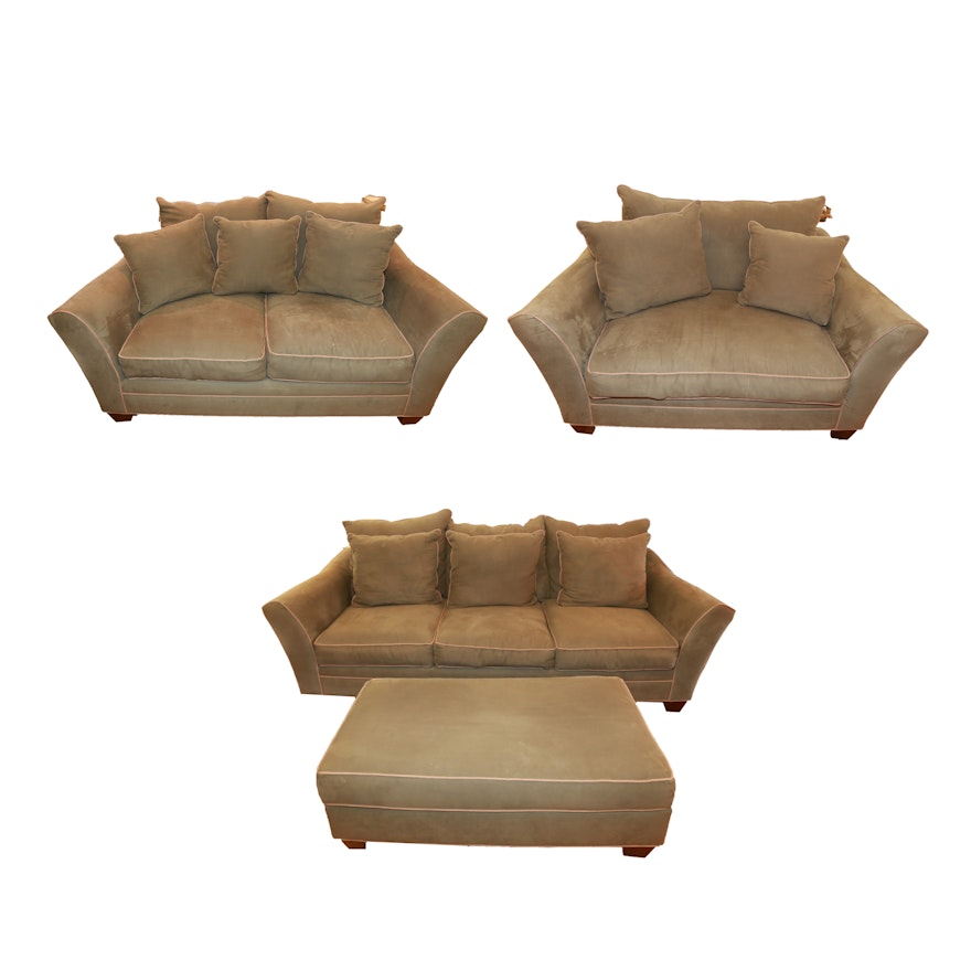 Living Room Set With Ottoman